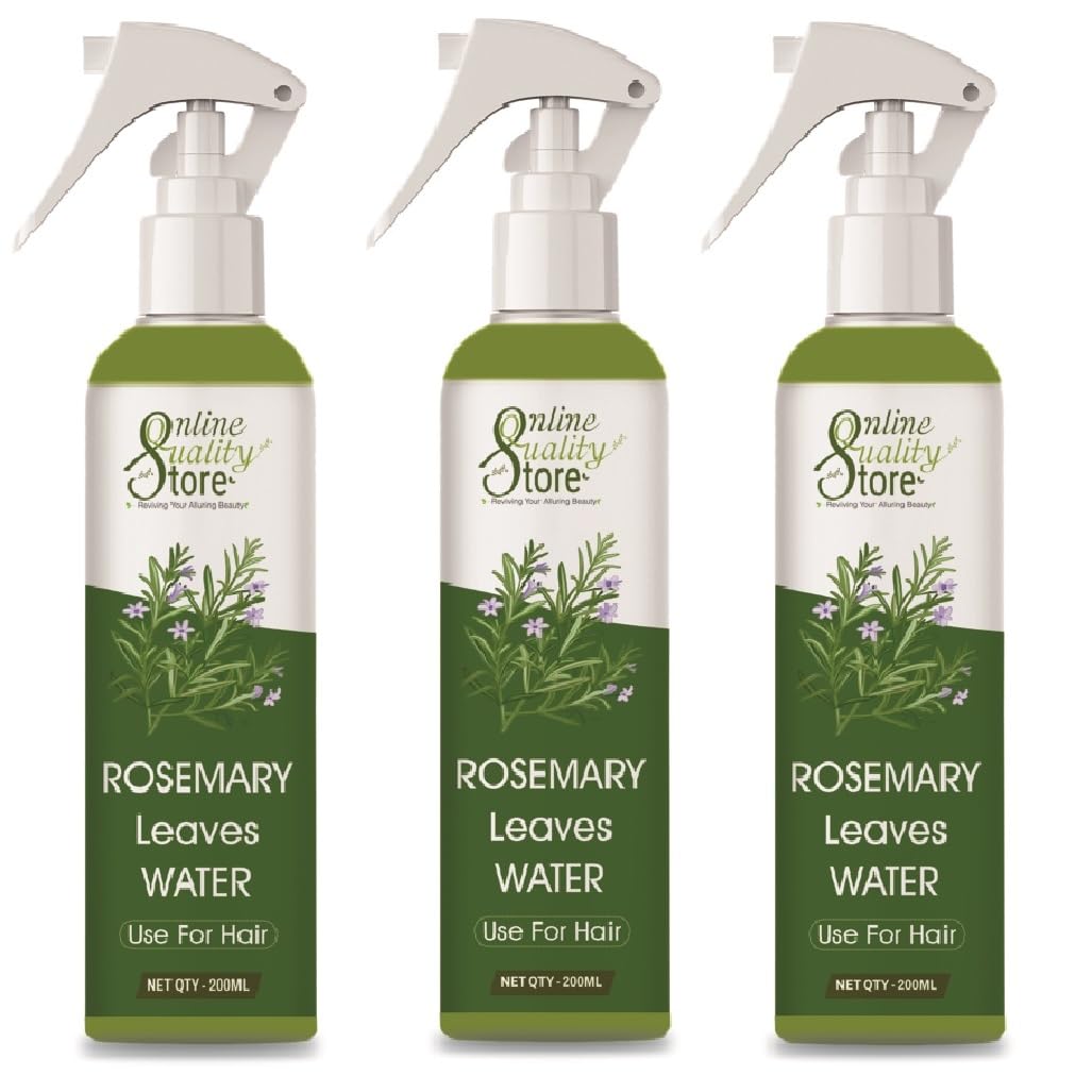 Online Quality Store Pure Rosemary Water for hairs set of 3, 200 ml each-image-35