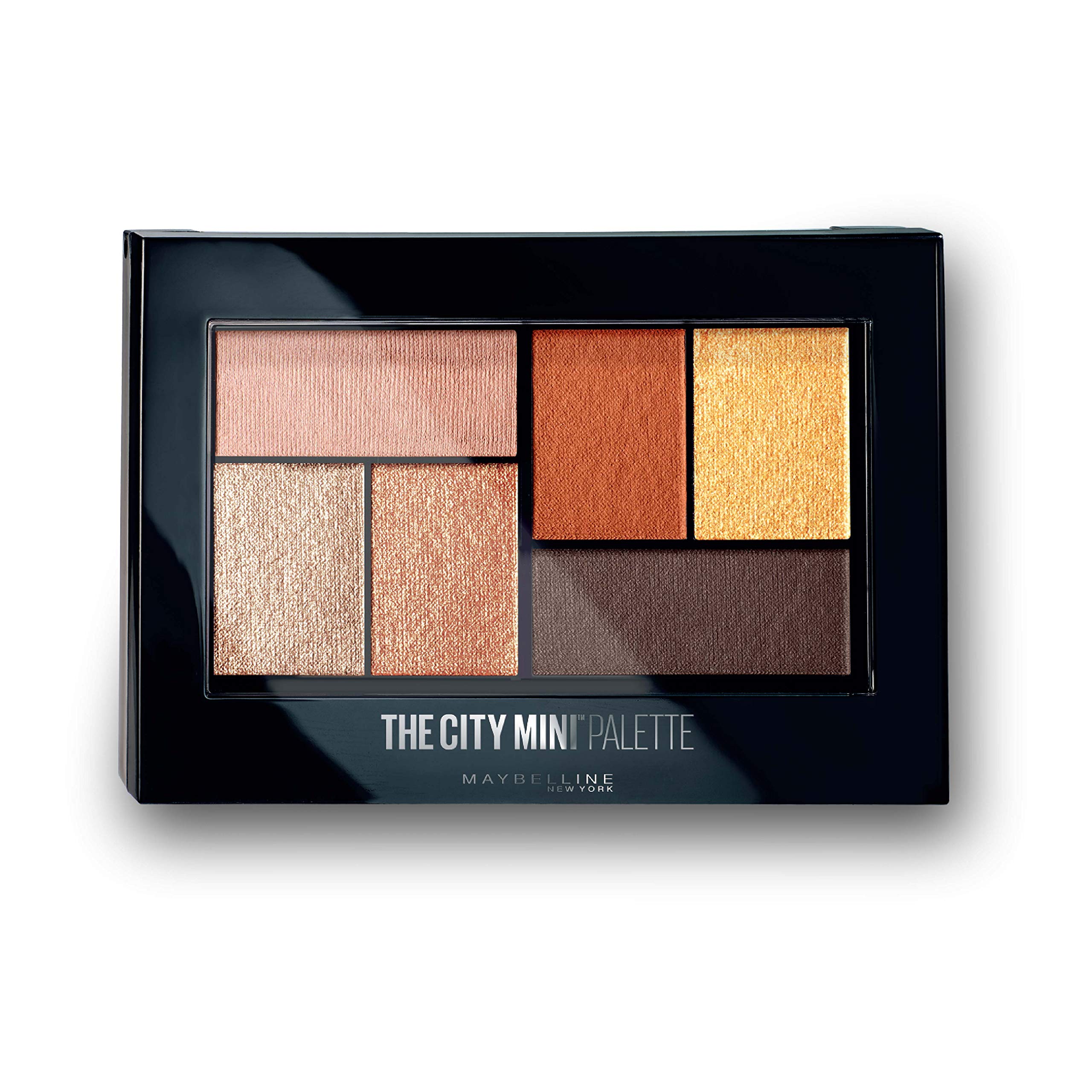 New York Eyeshadow Palette, 6 Highly Blendable Shades, Sheer Finish, City Mini Palette, Brooklyn Orange, 6.4g