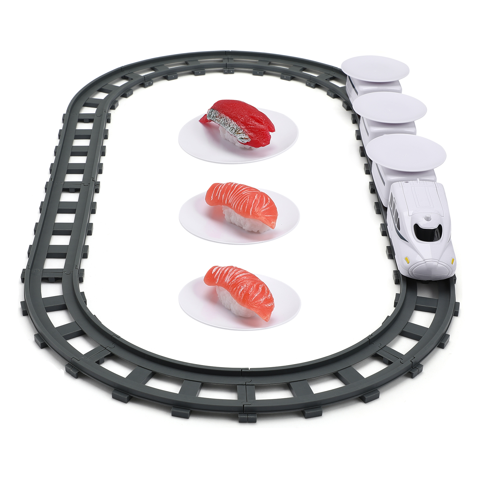 Sushi-treinset, draaibaar speelgoed voor kinderen, interactief