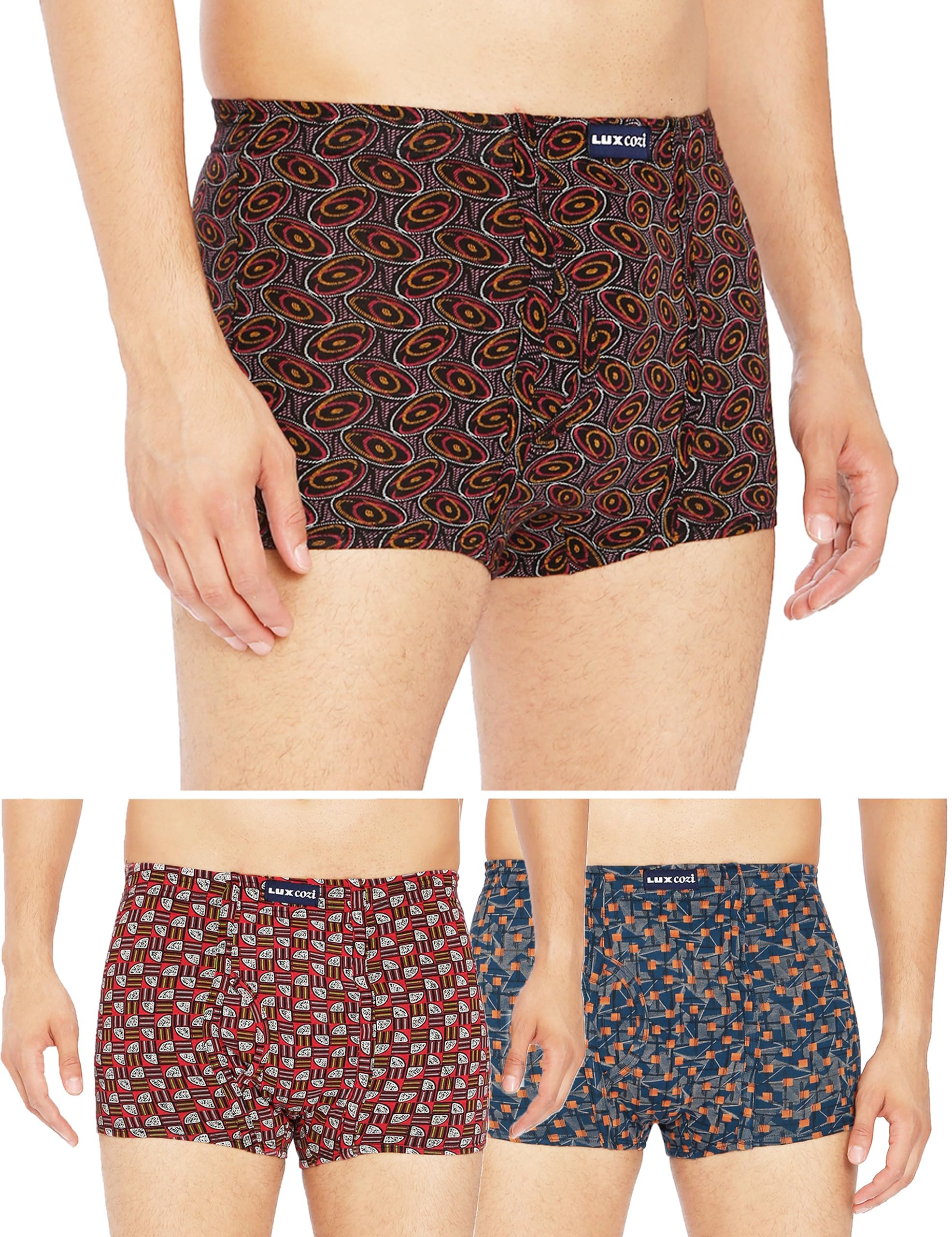 Lux CoziMen's Cotton Bigshot Trunk - Pack of 3