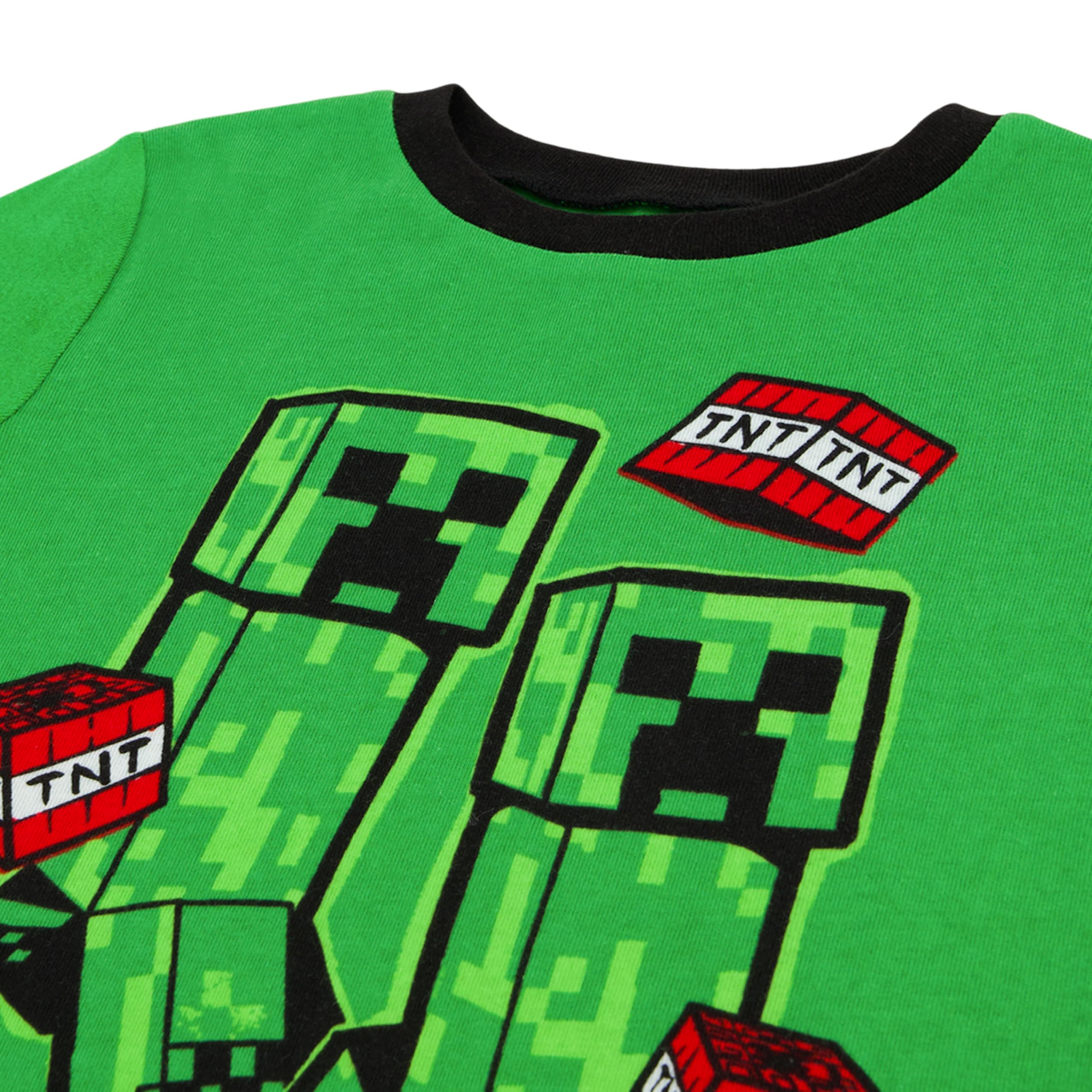 Minecraft 6-teiliges Pyjama-Set für Jungen aus Baumwolle (10 Stück)
