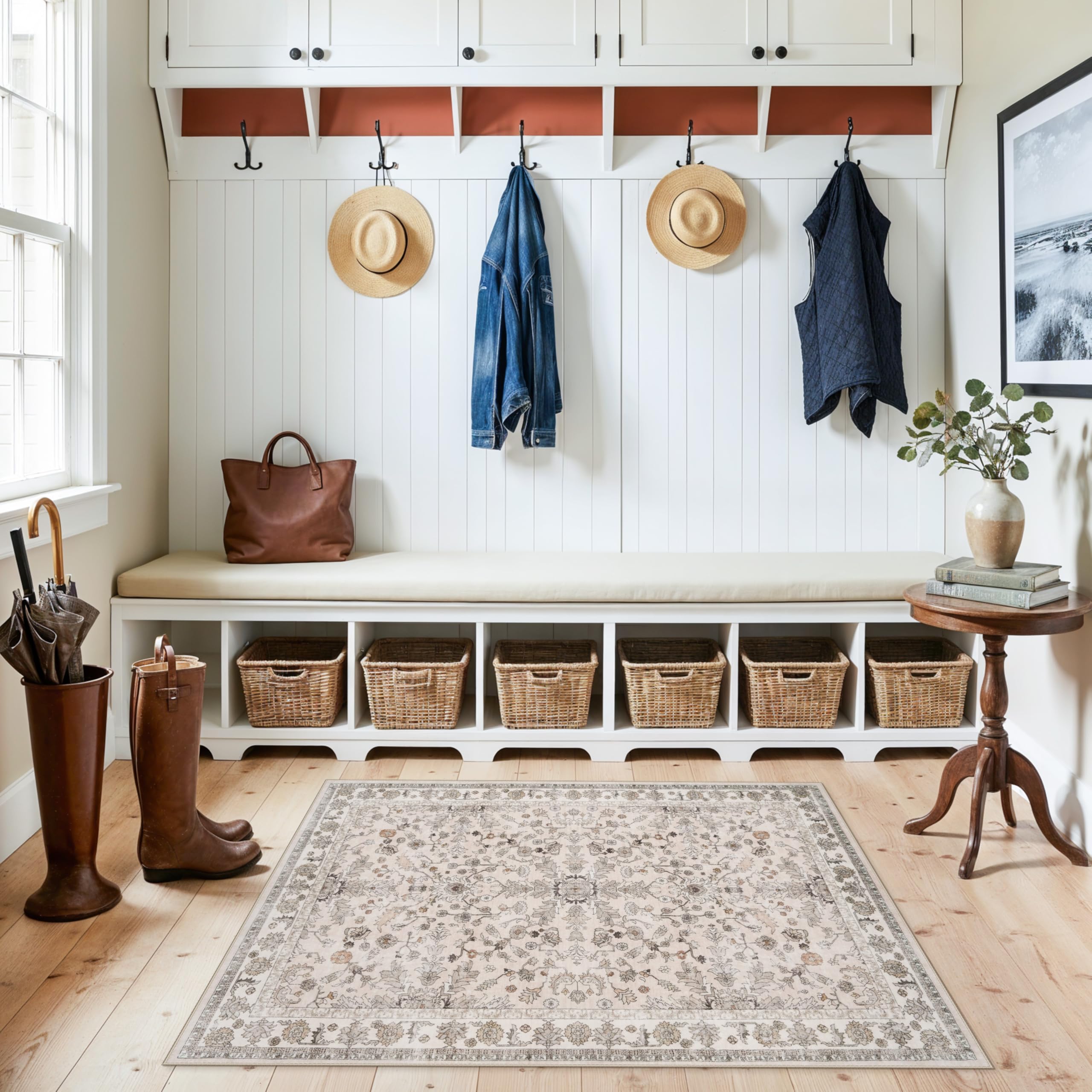 3-Piece Boho Kitchen Rug Set - Non-Slip & Washable -12
