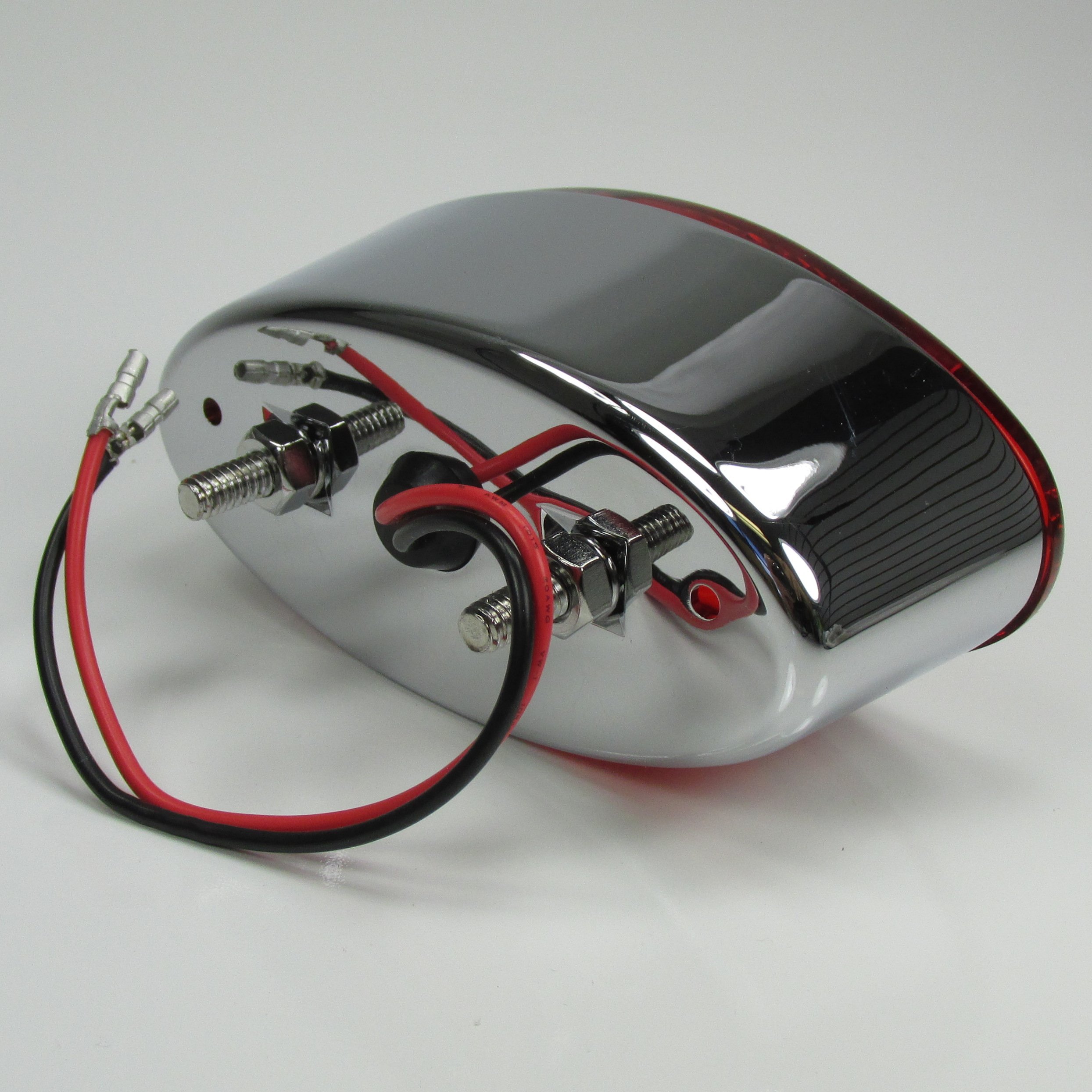 Amazon.com: Chrome Cat Eye Motorcycle Tail Brake Stop Light With