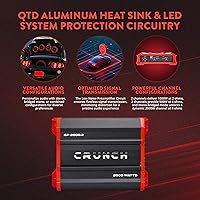 Vista 3 de Crunch Ground Pounder GP-2000.2 Amplificador de 2000 vatios de 2 canales
