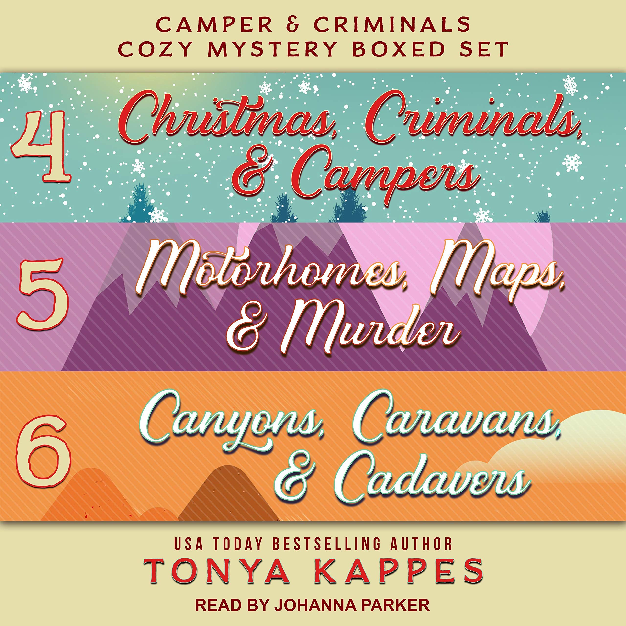 Cover art for Camper and Criminals Cozy Mystery Boxed Set, Books 4-6