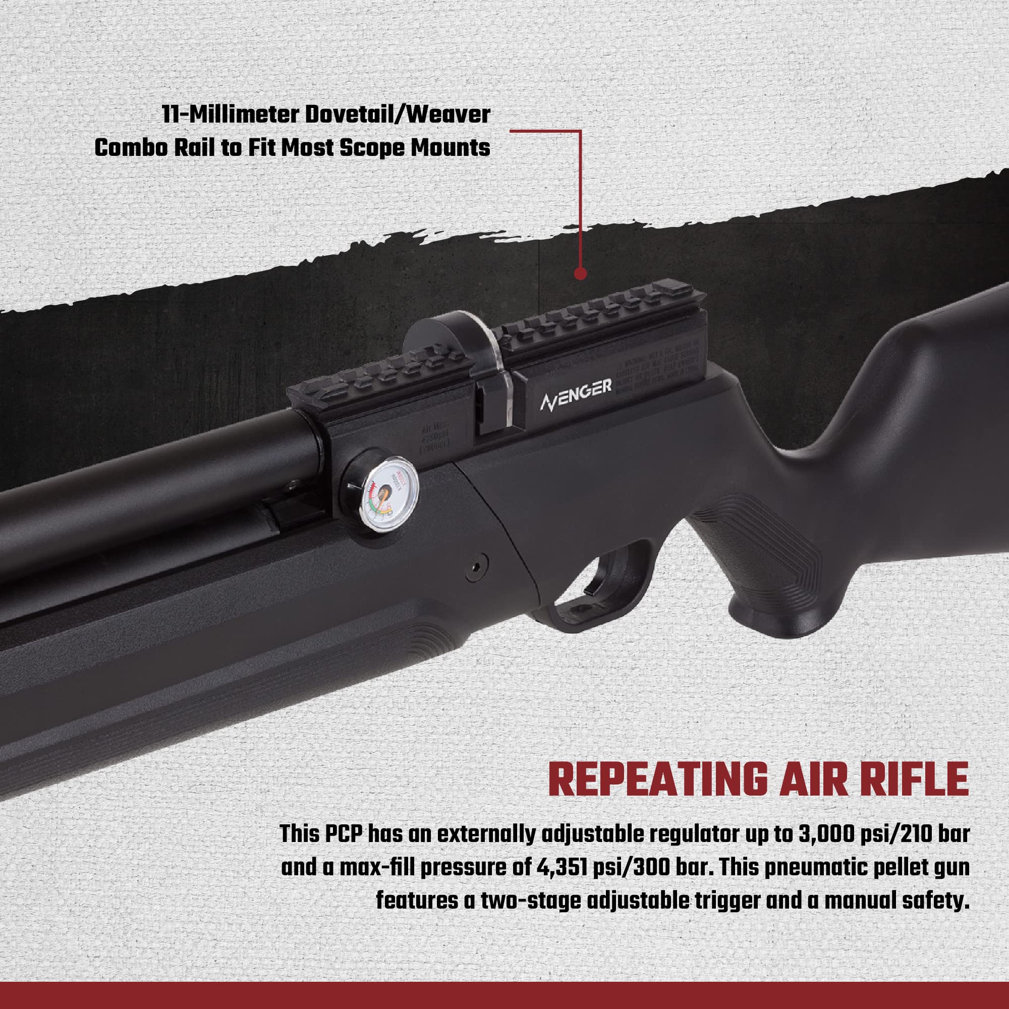 Air Venturi Avenger Caliber Regulated PCP Air Rifle… Buy Online in KUWAIT at desertcart