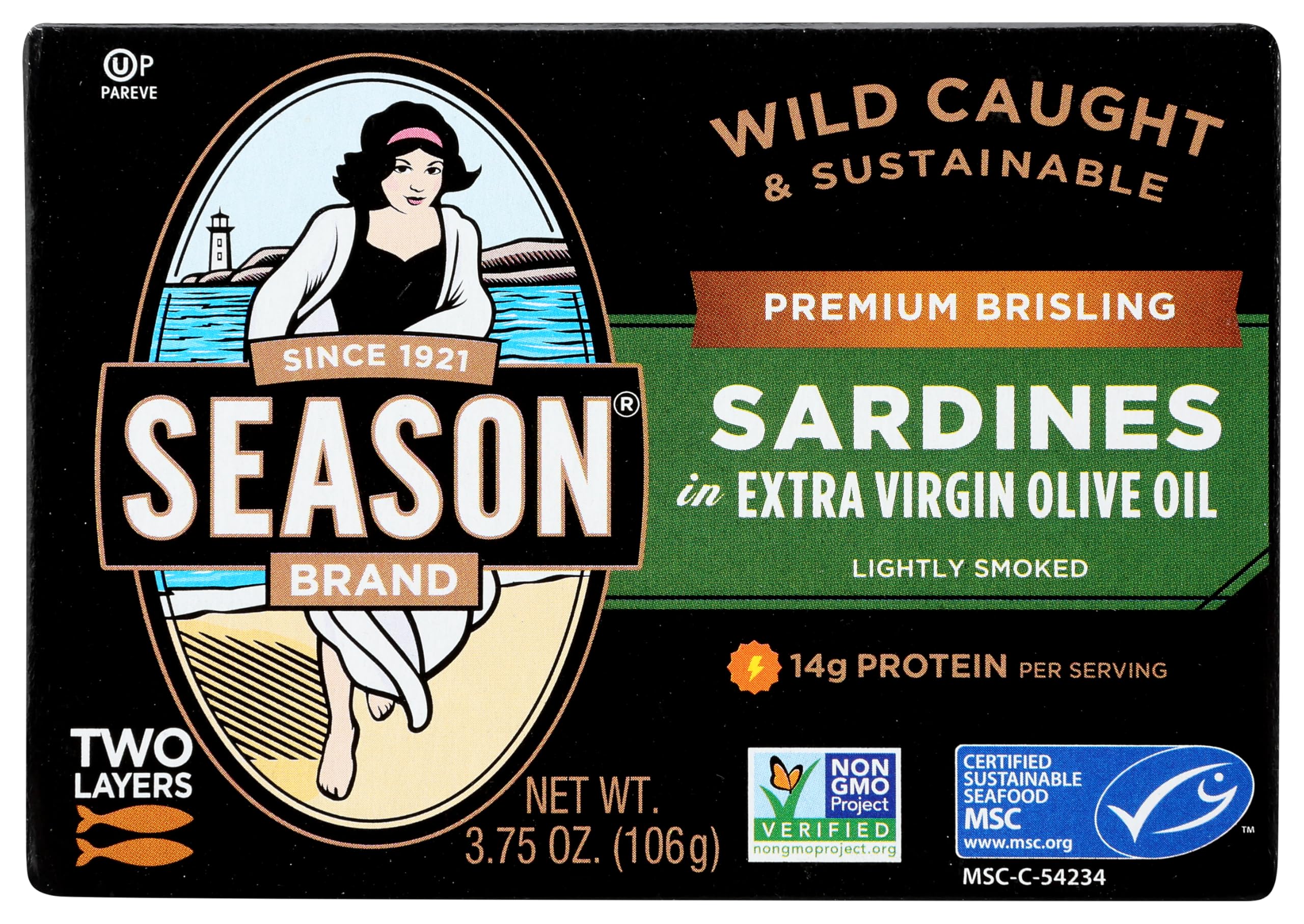 SEASONS SARDINE BRSLNG QURTR O OIL 3.75OZ