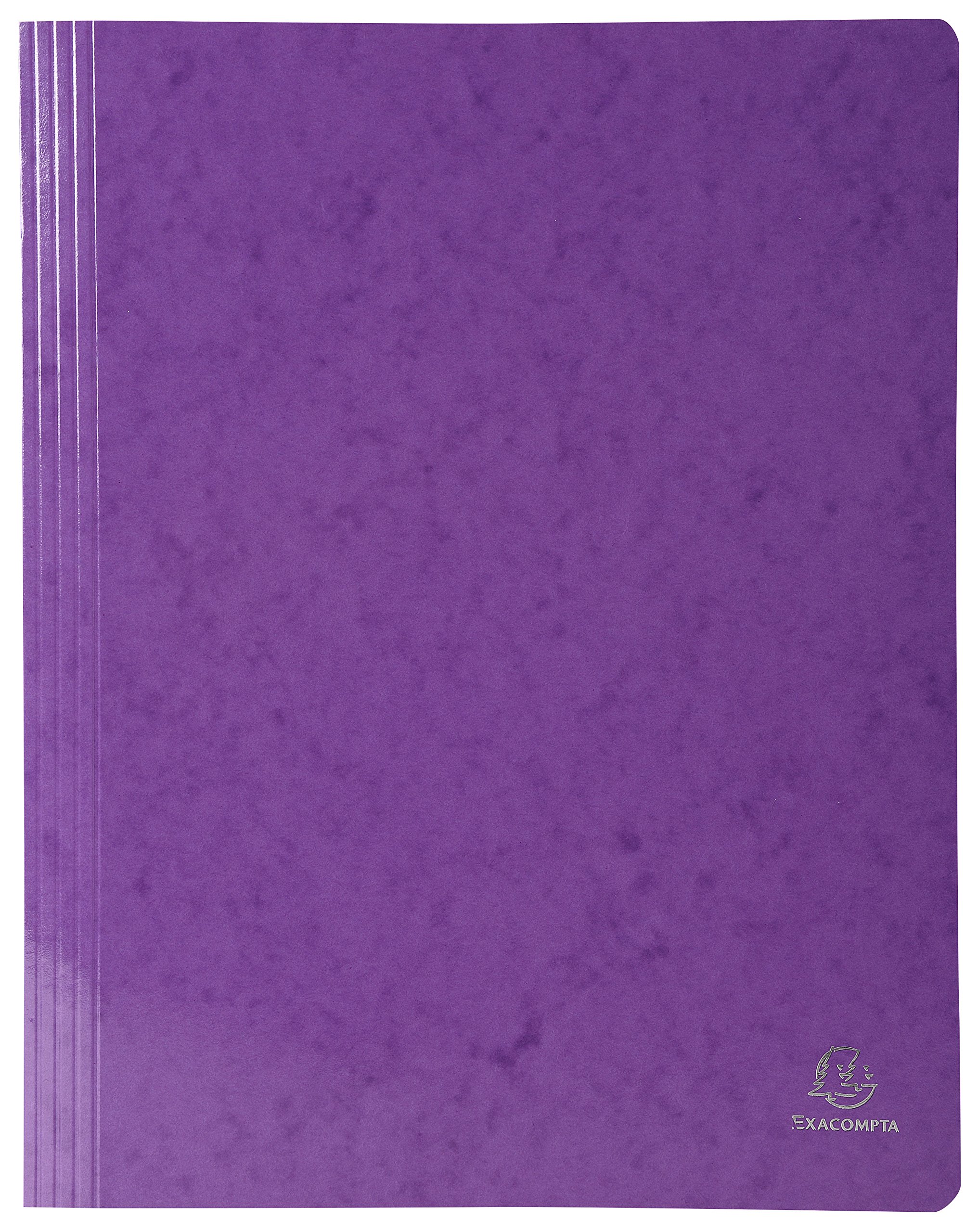 Exacompta - Ref. 380812B - 1 Iderama lamella folder in glossy laminated card 355 g/m² - FSC® certified folder - dimensions 24 x 32 cm for A4 format documents - purple color