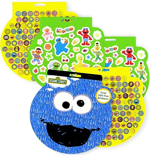 Miniatura 2 de Sesame Street Libro de pegatinas en forma  Monstruo de las galletas  Más de 300 calcomanías temáticas