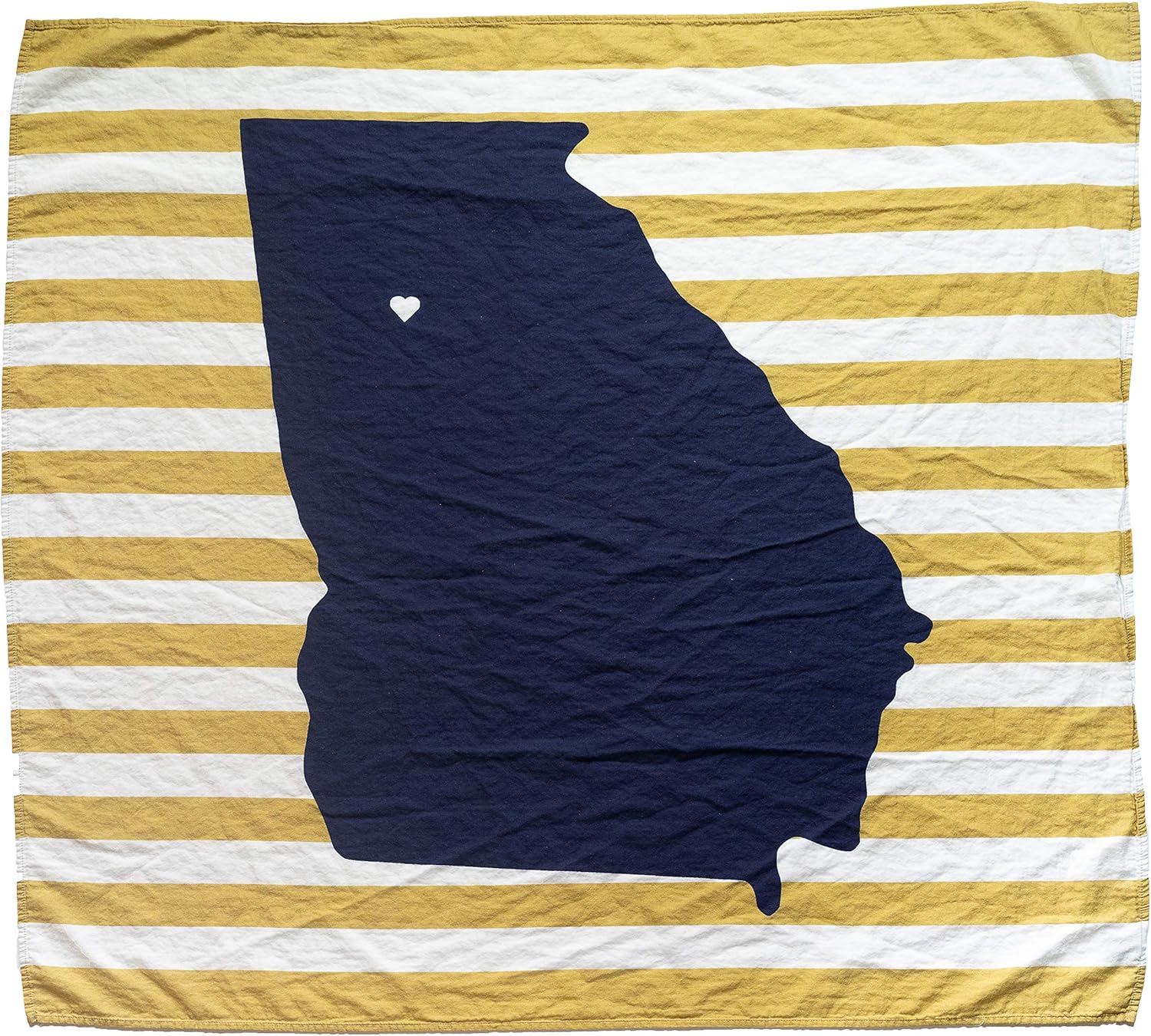 TWIG & BALE Atlanta Georgia Tech Baby Blanket Organic Cotton Muslin Swaddle Blanket - 47