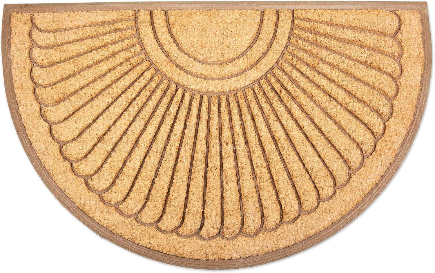 DII Rubber Doormats Collection All Weather, 30x48, Sunburst