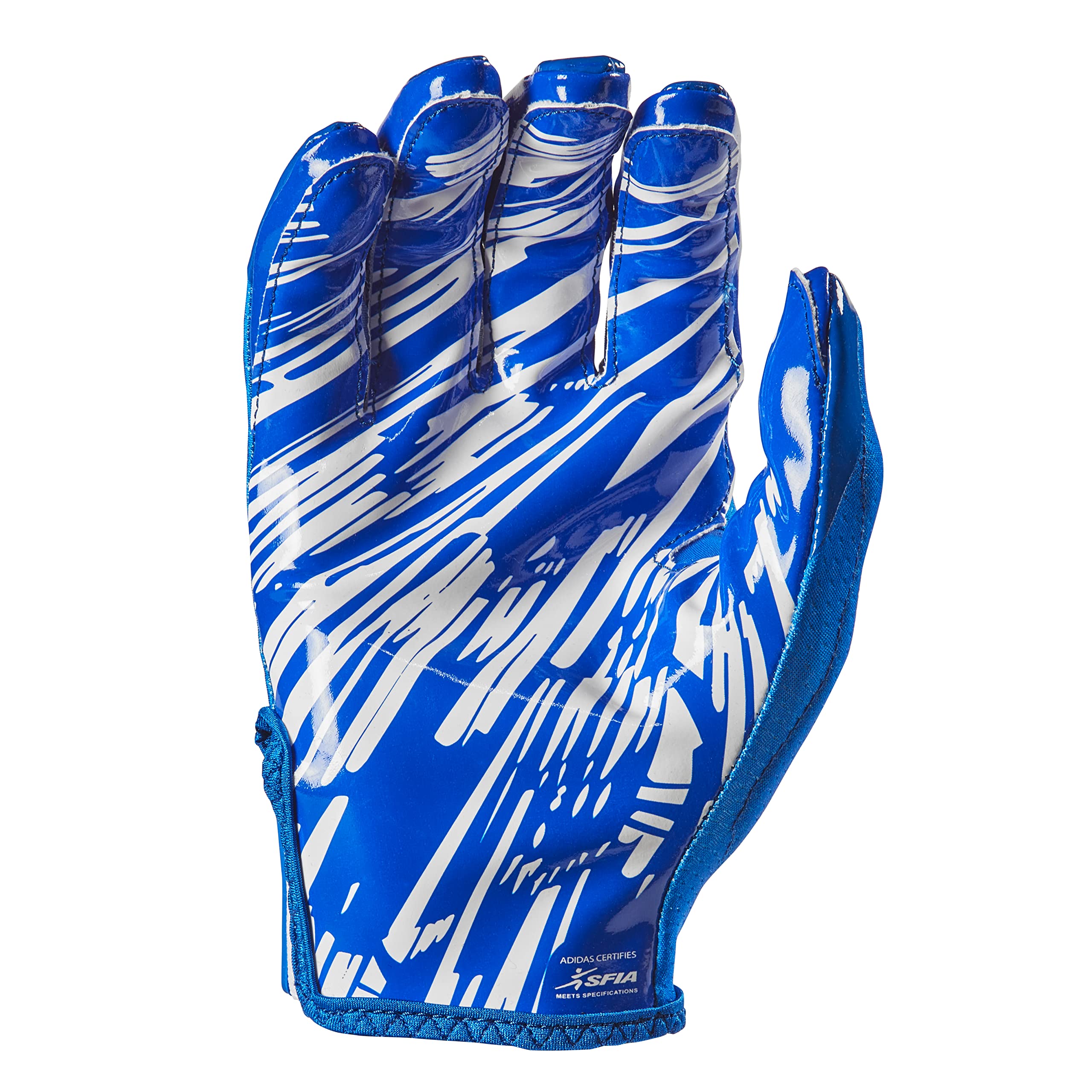 adidas Freak 6.0 Padded Receiver Football Gloves, Royal/White, Medium
