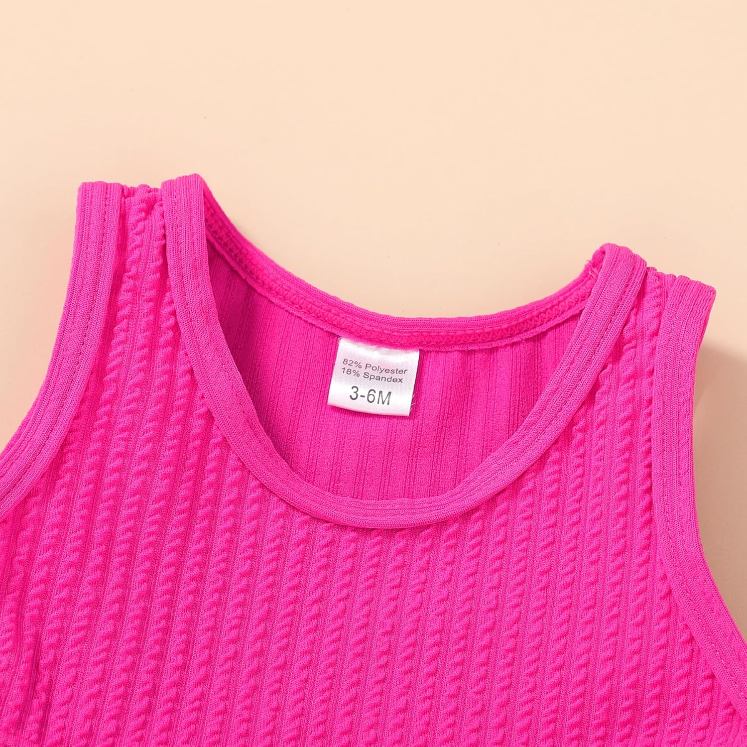 HAPPYMA Baby Swimsuit Toddler Girl Bathing Suit Summer Solid Color Bikini Set Beach Two Piece Swim Wear - Image 5