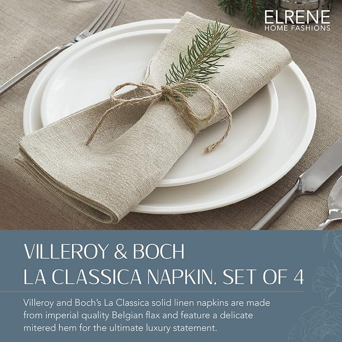 Villeroy & Boch La Classica Linen Napkin 21"x21" Set de 4 miniatura 2