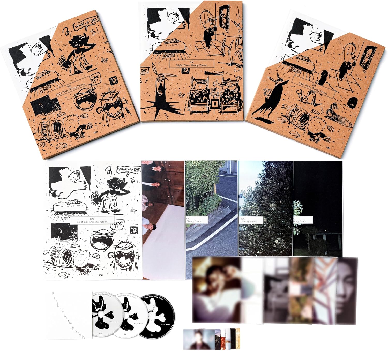 Generic RM [Right Place Wrong Person] Album Set (3 Photobook Ver) + Extra Photocard, BHE0398
