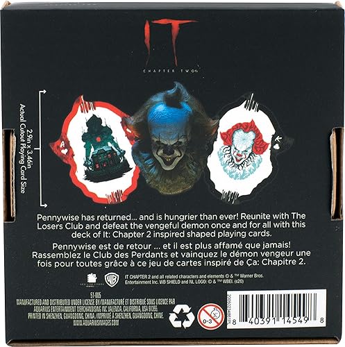 Miniatura 3 de AQUARIUS IT Chapter 2 - Baraja temática de cartas para tus juegos de cartas favoritos - Mercancía y coleccionables con licencia oficial de IT