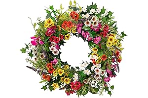 Balsam Hill 28" Spring Collection Artificial Flower Wreath
