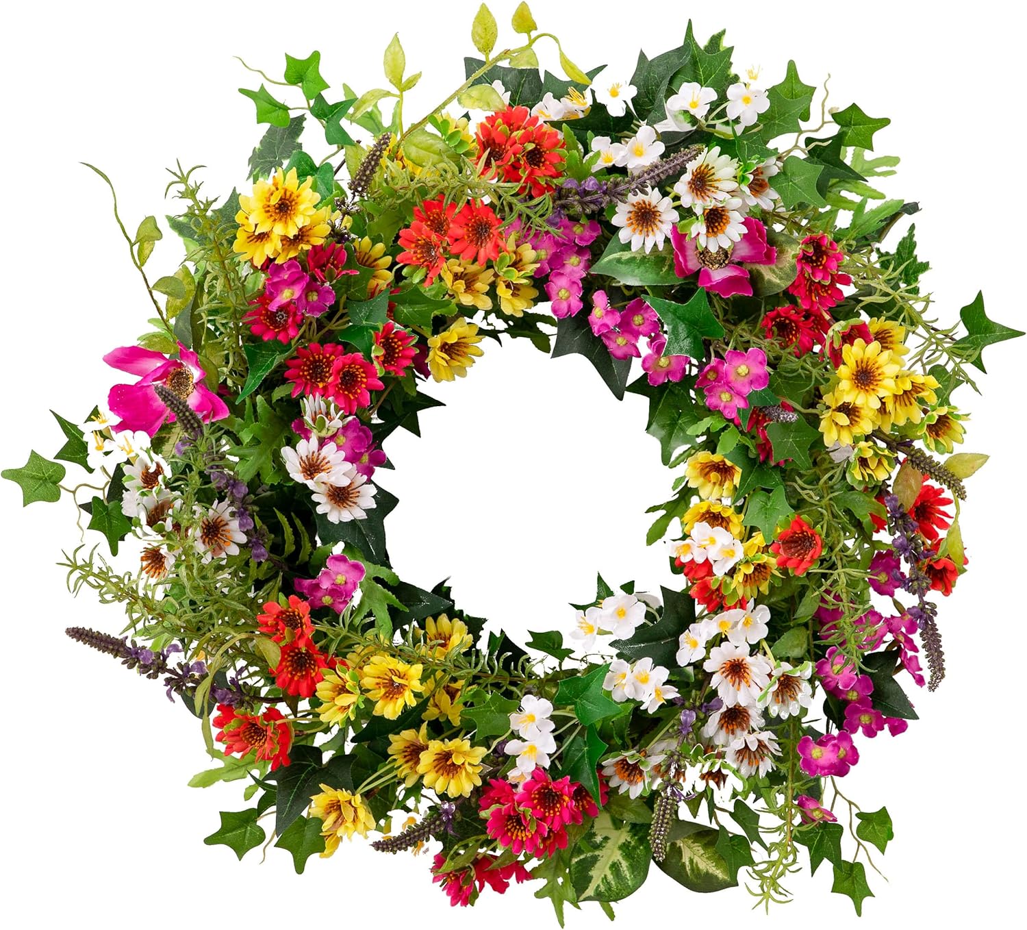 Balsam Hill Spring Collection Artificial Flower Wreath 28