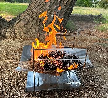 Amazon | 焚き火台 セット 折り畳み コンパクト 軽量 折りたたみ