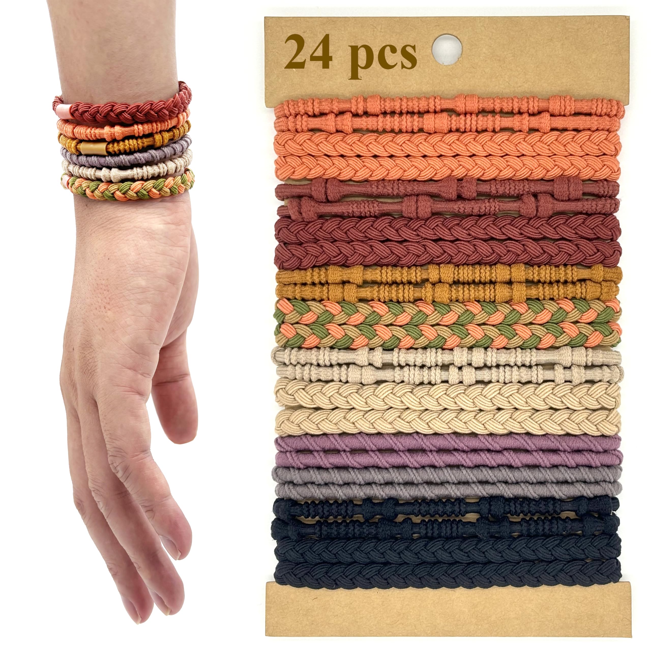 Hair Ties, Boho Elastic Hair Tie Bracelets, Cute Hair Accessories