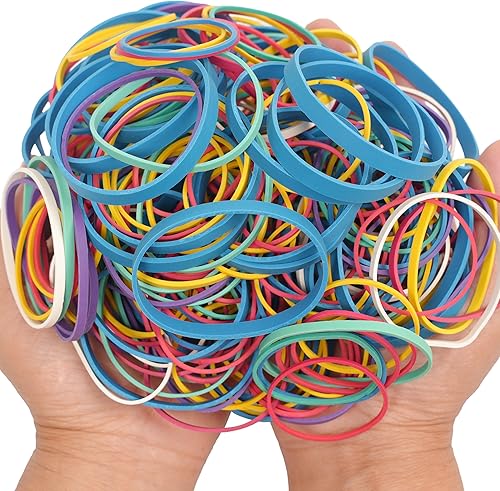 Miniatura 5 de AMUU Bandas de goma surtidos multicolor tamaño #64 # 33 tamaño #16 bandas de goma suministros de oficina para dinero casero Bandas elásticas de goma