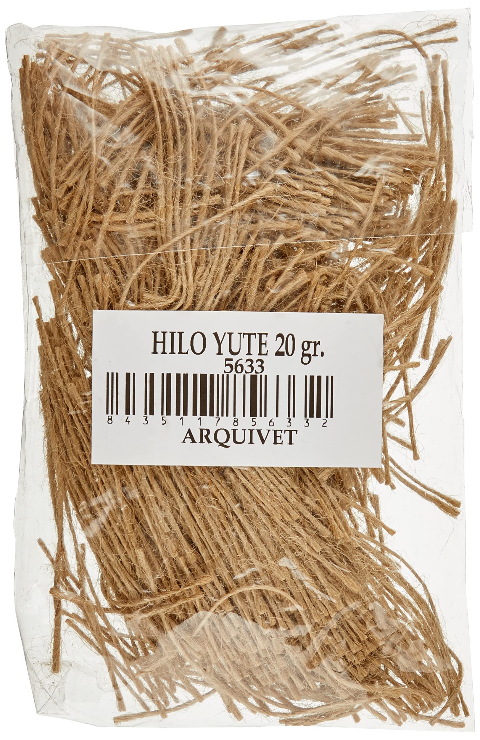 Arquivet Fil de Jute pour nids d'oiseaux - Accessoires pour nids d'oiseaux - Construire Une Niche pour Oiseaux - Accessoires pour Cages et volières - Nids Confortables pour Oiseaux - 20 g