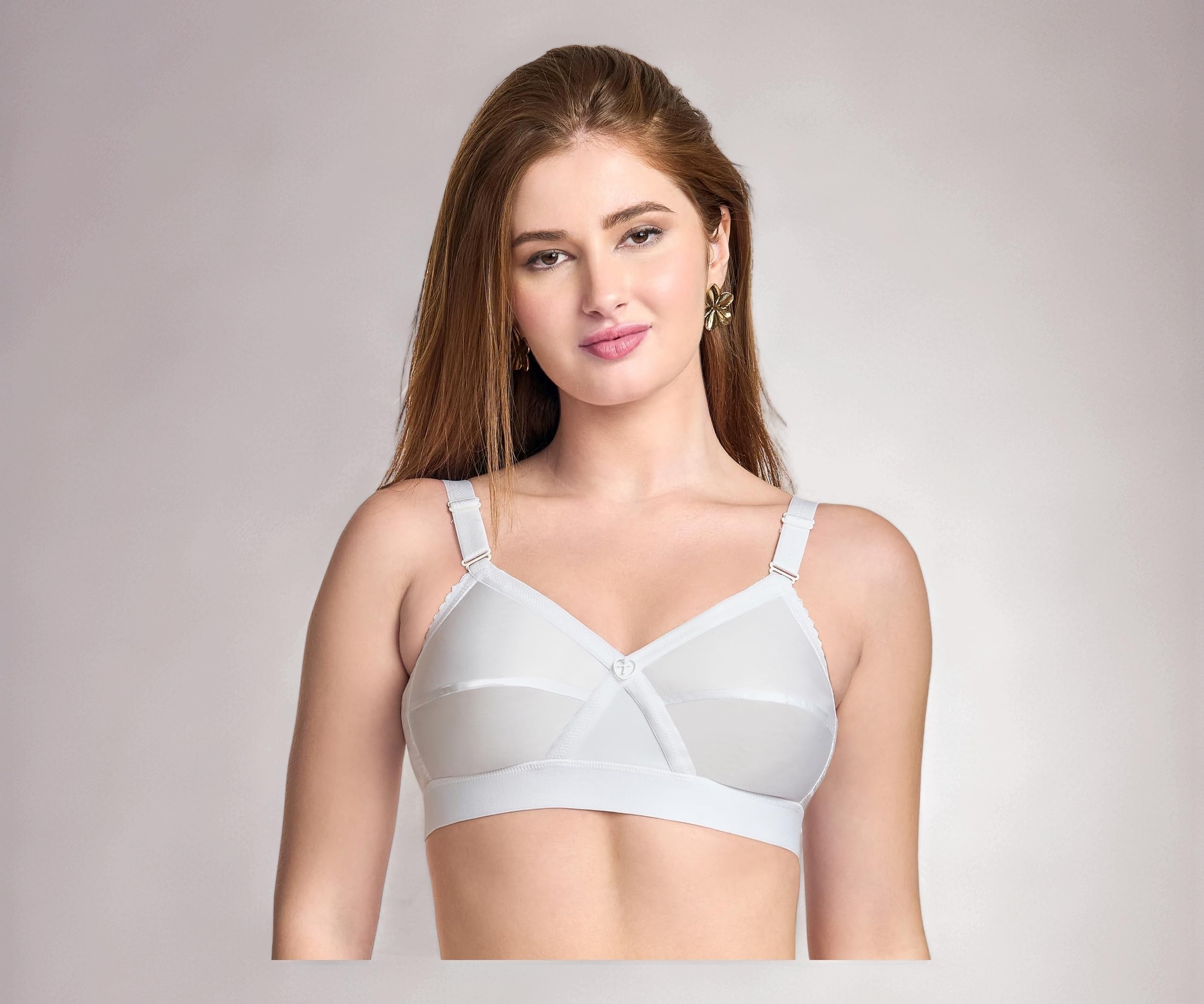 KPL Women's Cotton Non-Padded Bra Black/Black Currant/Butter SCOT/Coral/MARUN/Rasberry/Rose Gold/Nude/Sapphire/Skin/White 30 to 40 Available Cups C to I