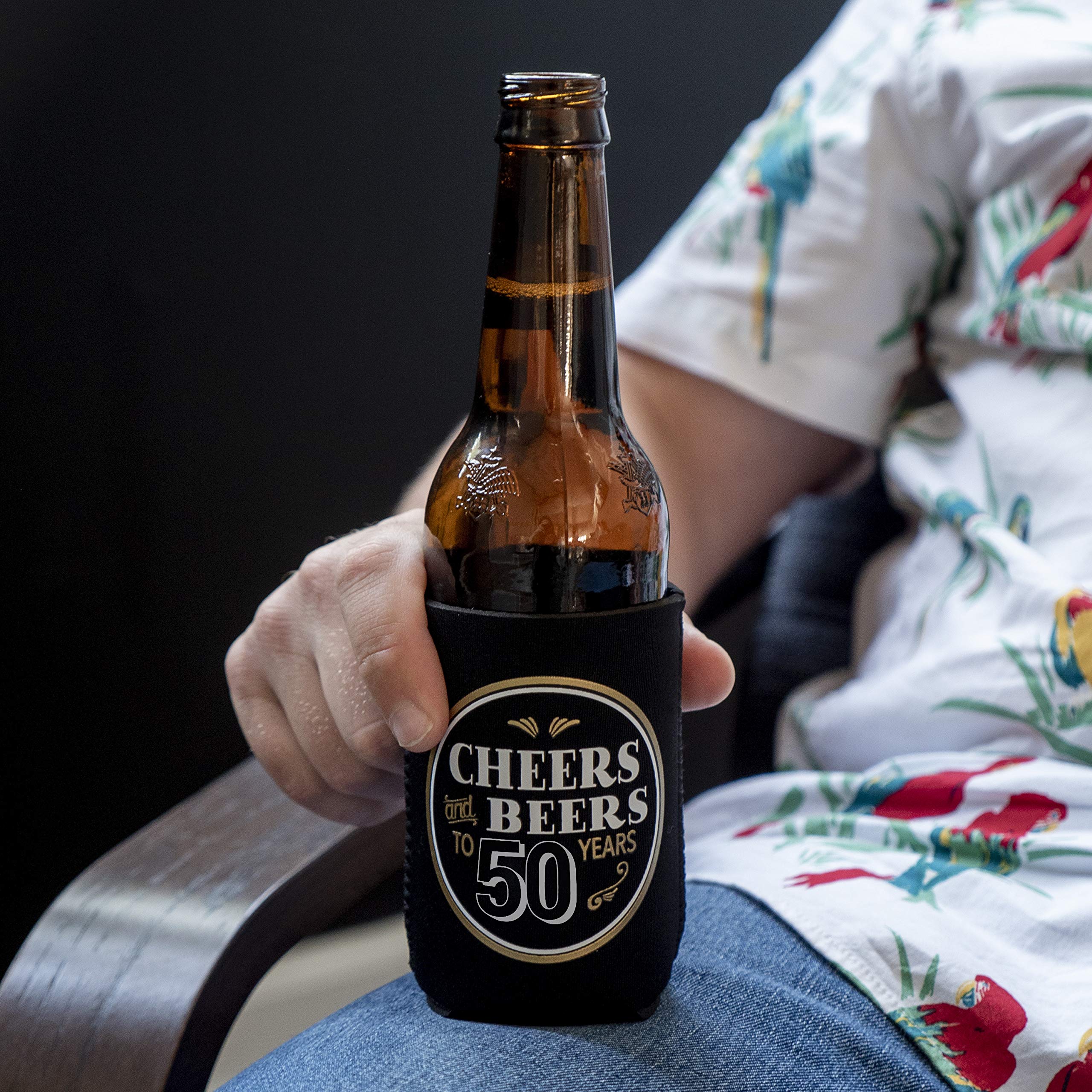 Prazoli 50th Birthday Can Coolers (12 Pack) Cheers and Beers to 50