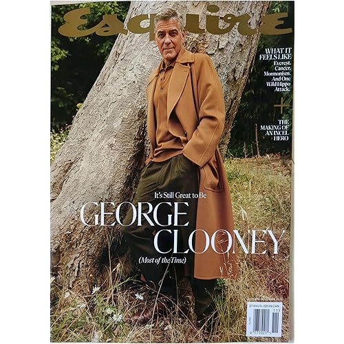ESQUIRE MAGAZINE - OCTOBER / NOVEMBER 2025 - GEORGE CLOONEY (On the COVER)