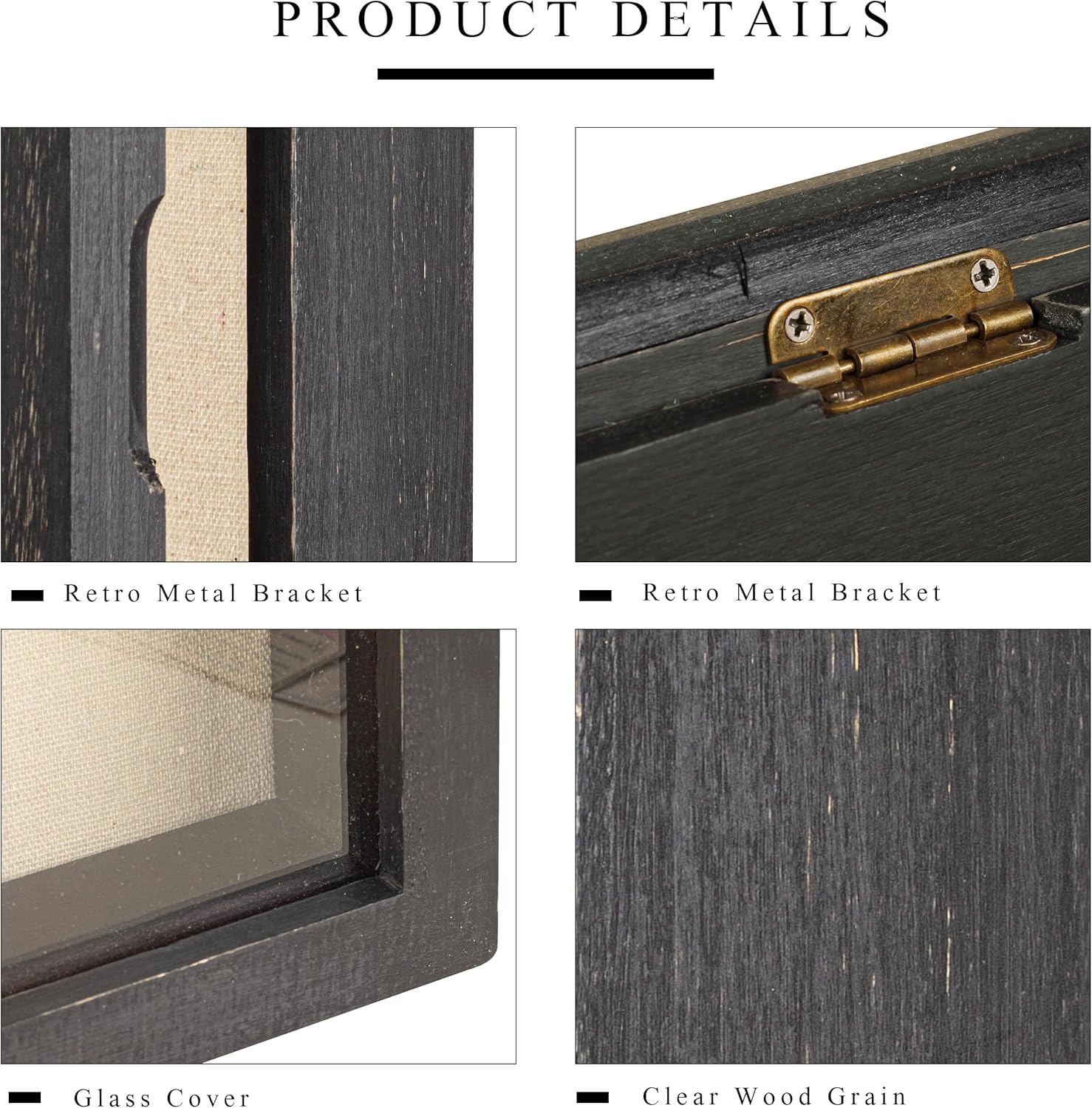 Freezing point Shadow Box Frame 8x25 Flower Shadow Box Pin Display Case Cabinet Picture Frame with Linen Back Memorabilia Awards Medals Badge Bouquet Wedding Memory Box for Keepsakes Long Black