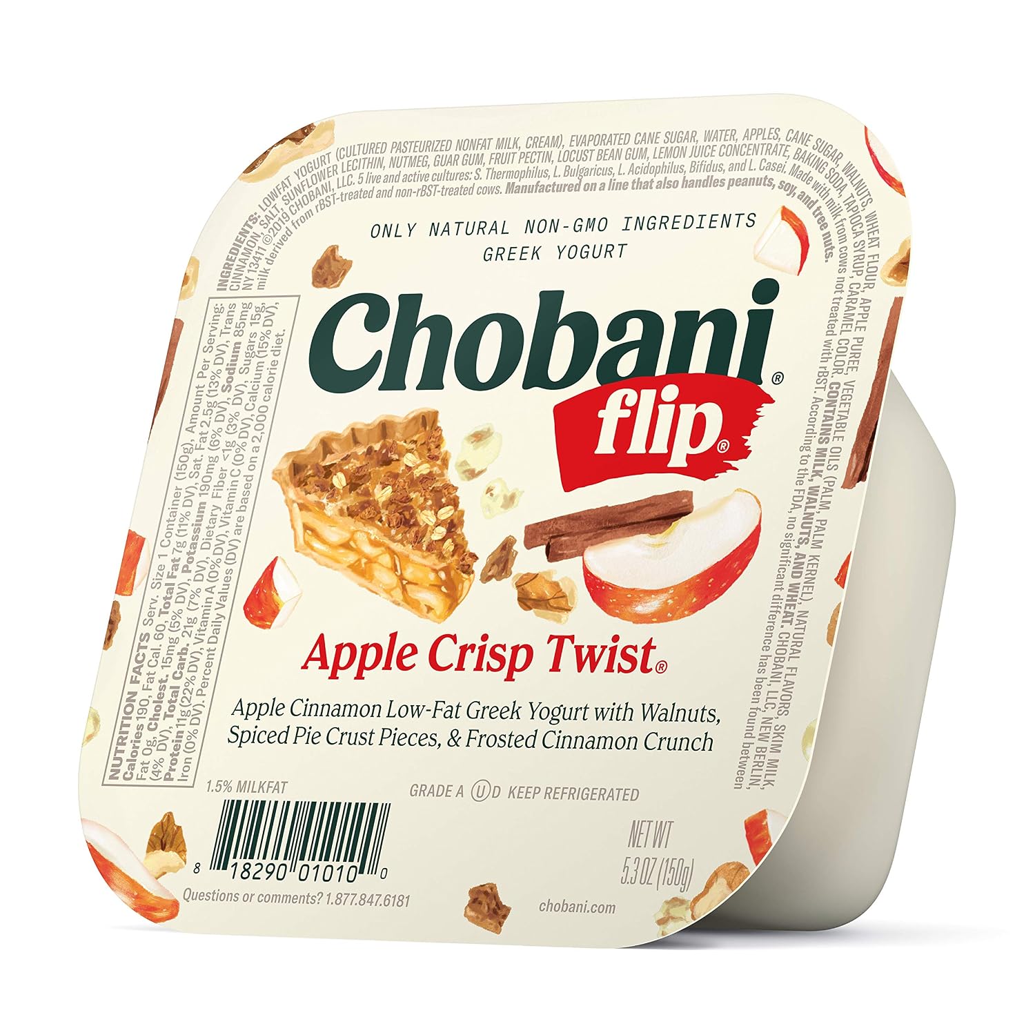 Chobani® Flip® Low-Fat Greek Yogurt Apple Crisp Twist® 5.3oz