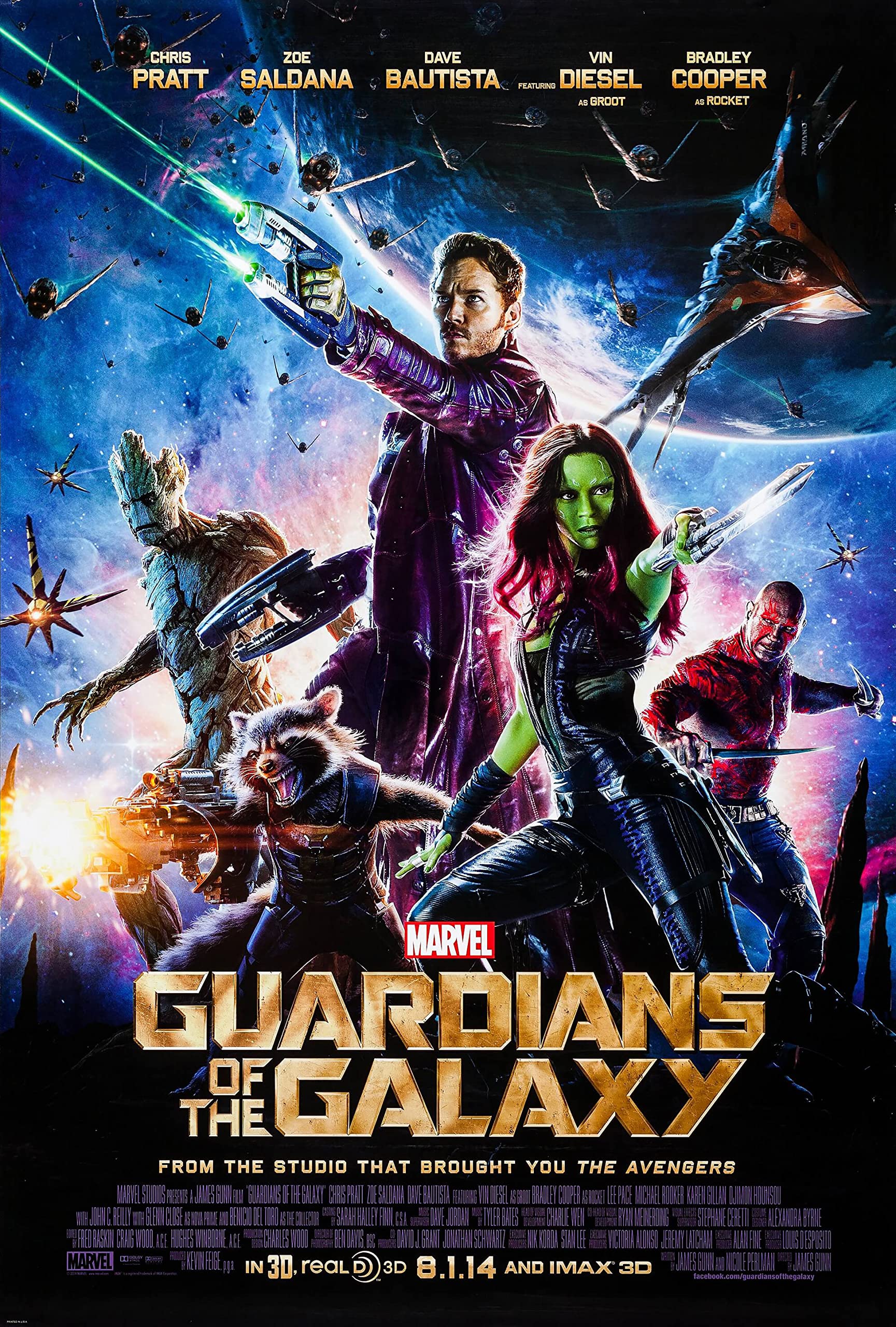 CoolPrintsUK Guardians of the Galaxy Poster Borderless