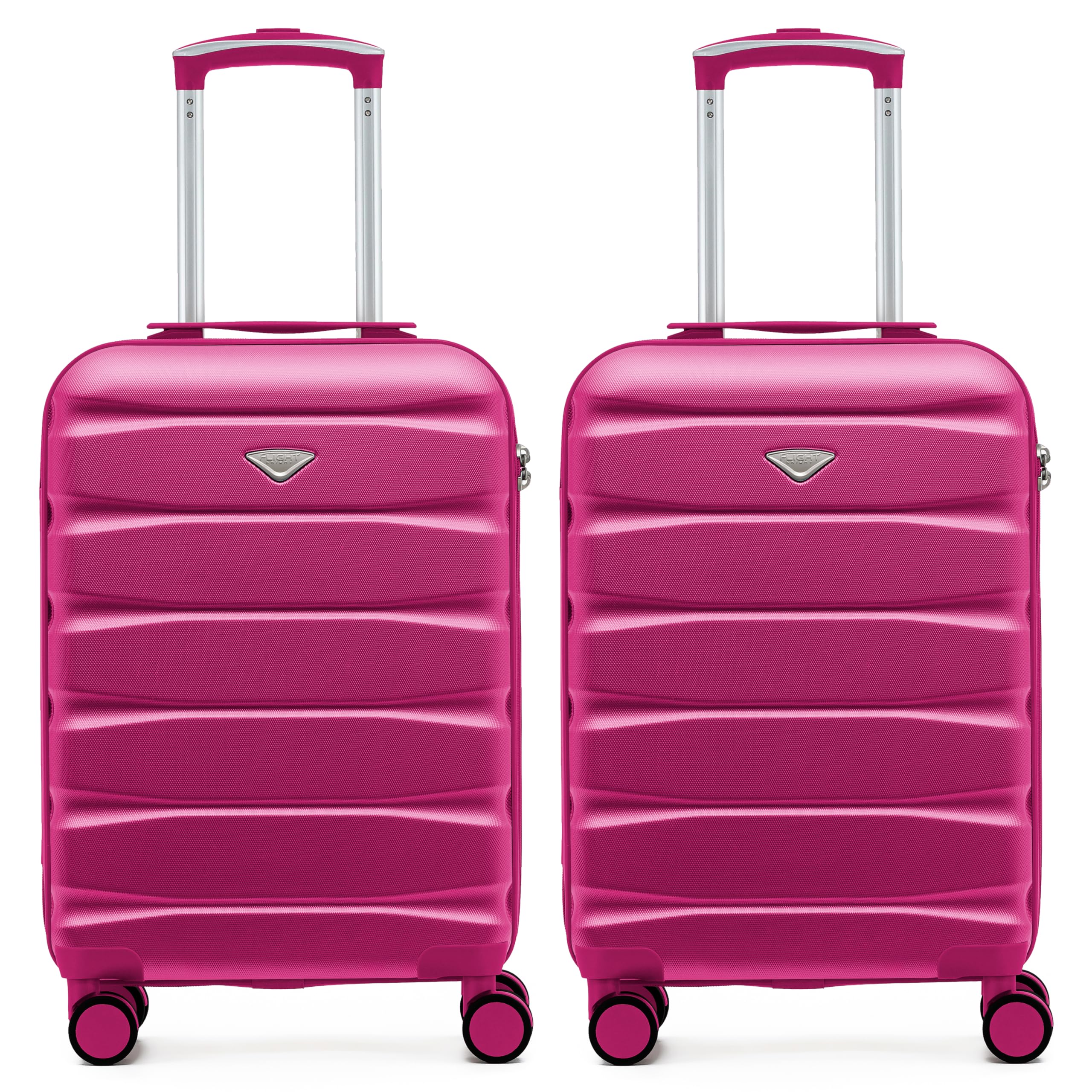 Flight Knight Underseat Cabin Suitcase 45x36x20cm | Free Hand Luggage for EasyJet & Wizz Air | Lightweight ABS Hard Shell with 8 Silent-Glide Spinner Wheels | Max Space Travel Bag — view 299
