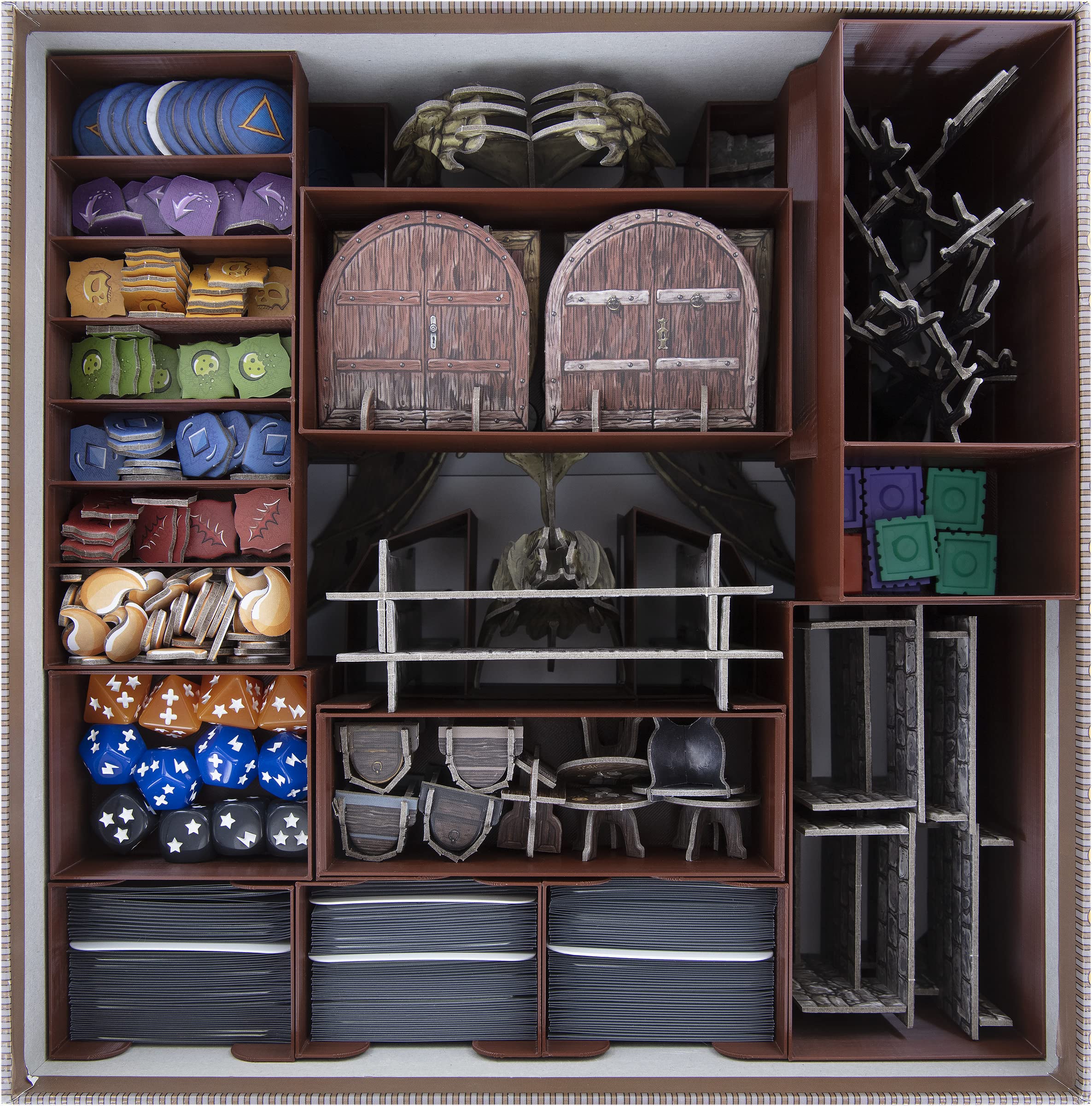 Feldherr Organizer + Set di Schiuma Compatibile con Descent: Legends of The Dark - Scatola del Gioco Principale