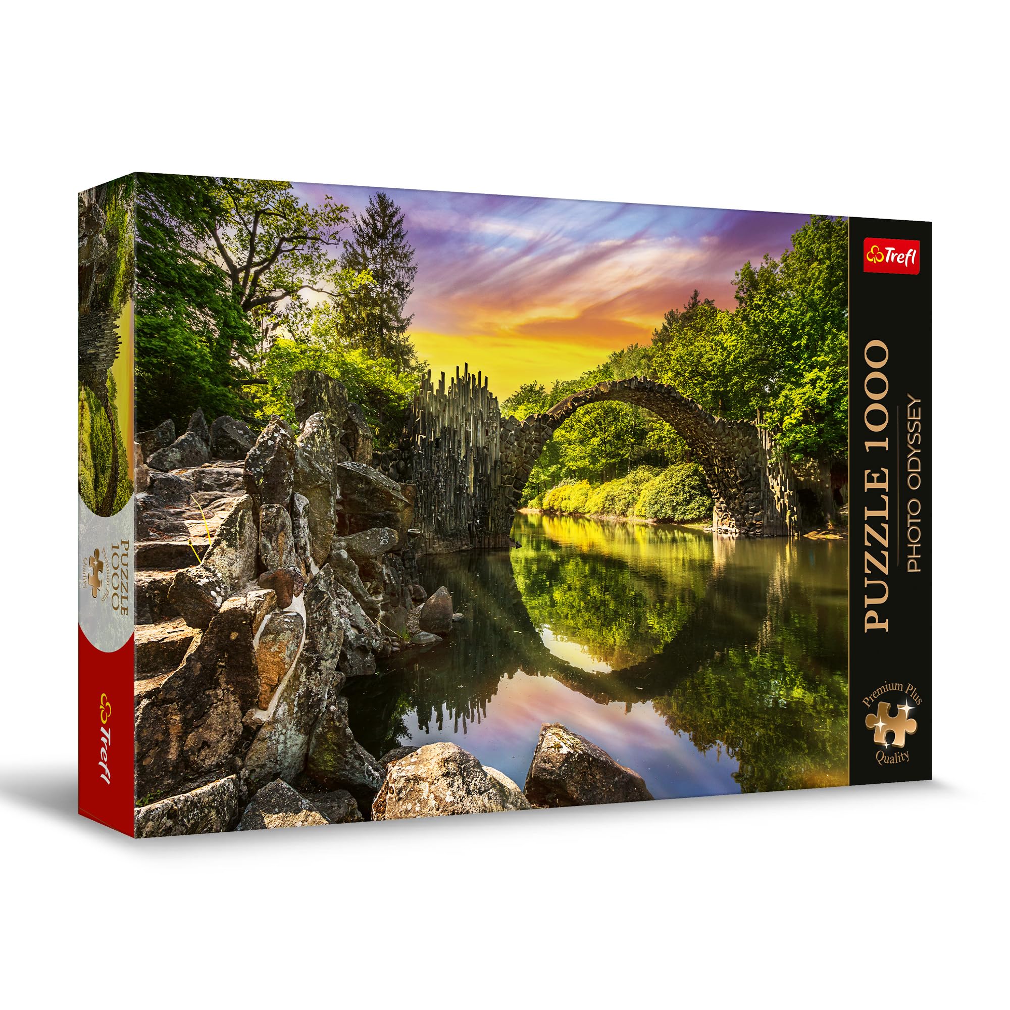 Trefl Premium Plus Quality - Puzzle Photo Odyssey: Rakotz Bridge in Kromlau, Germany - 1000 Elements, Unique Photo Series, Ideal Adaptation of Pieces, for Adults and Children from 12 Years