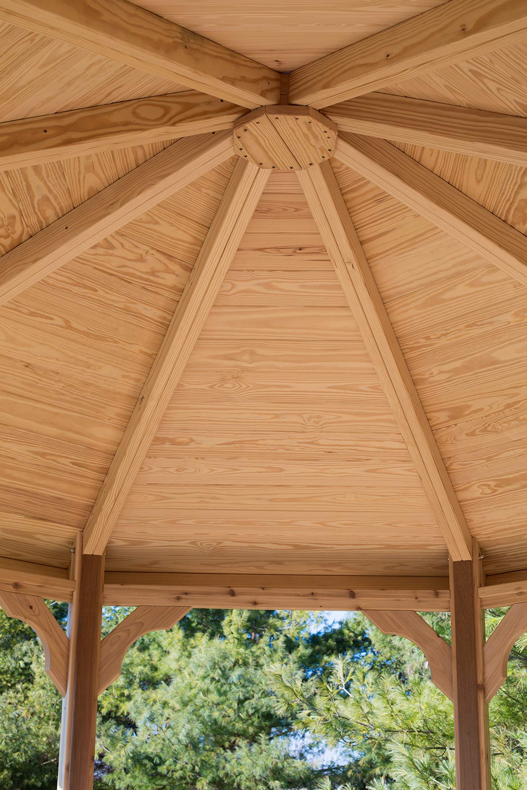 Amazon.co.jp: 12フィートの木製八角形ガゼボキット(床なし)。 : DIY