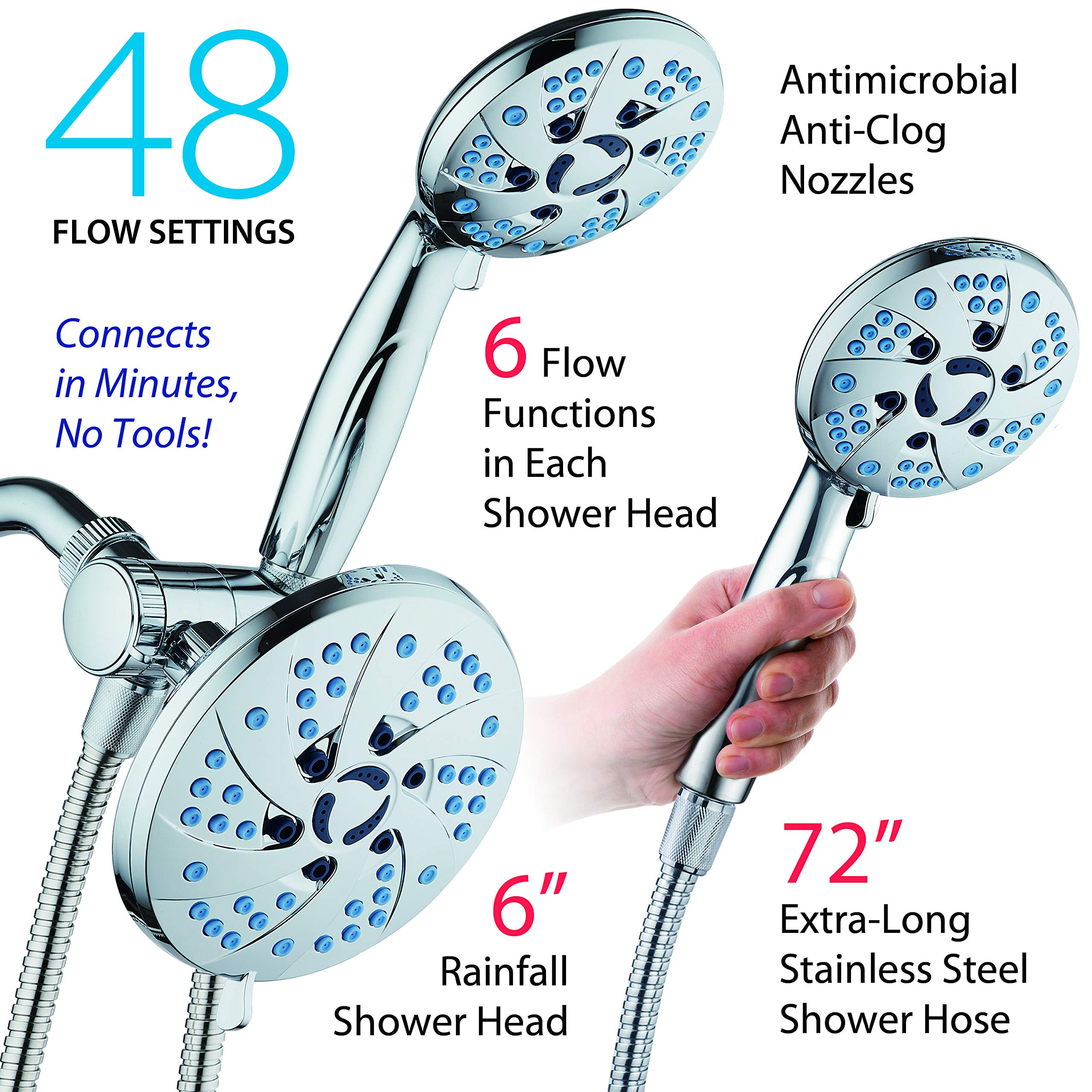 AquaCare Spa Station High Pressure 48mode 3way Rainfall & Handheld