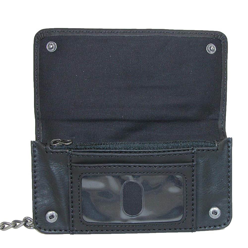 Dickies Men's Bifold Chain Wallet - High Security With ID