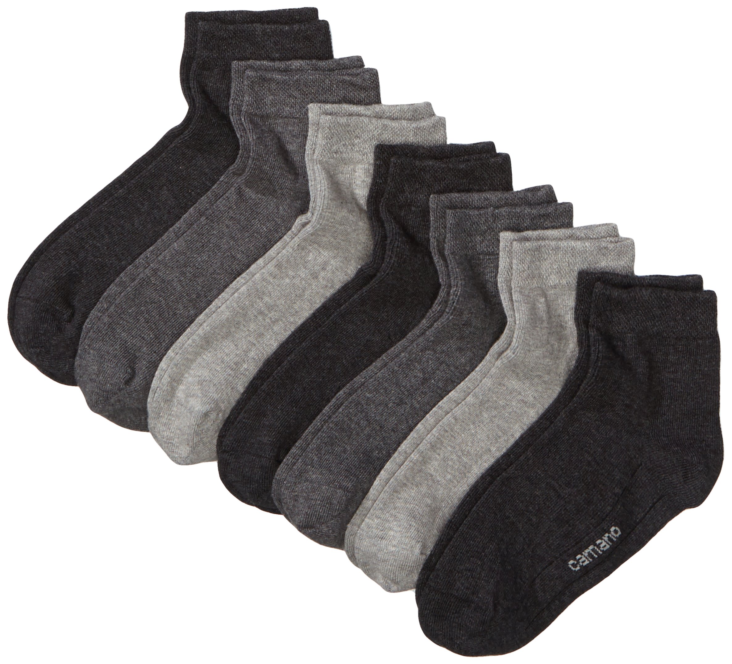 Camano Men's 3023Ca-Soft Quarter 7 Paar Calf Socks, Grey (Grey Combi 49), 7