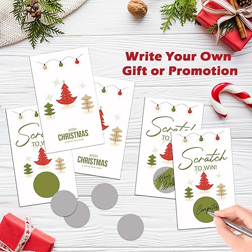 Miniatura 3 de Tarjetas de Navidad para raspar (paquete de 50) juegos de rascar para fiestas de Navidad para eventos de vacaciones, grupos, niños, juego de fiesta