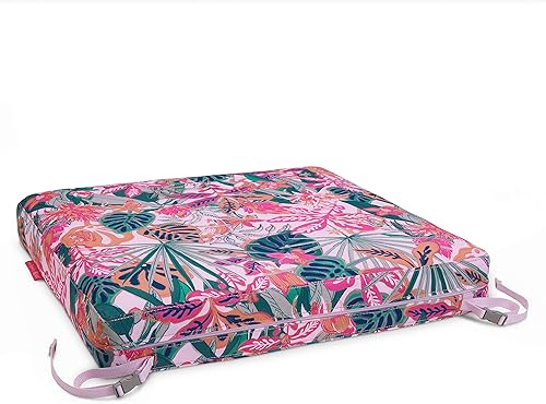 Miniatura 10 de Vera Bradley by Classic Accessories - Cojín de asiento de patio resistente al agua, 21 x 19 x 3 pulgadas, Ikat Island, cojines de asiento de espuma