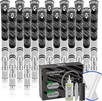 Half Corded Hybrid Golf Grips 13 Pack All Weather High Traction Putter Replacement Golf Club Grips