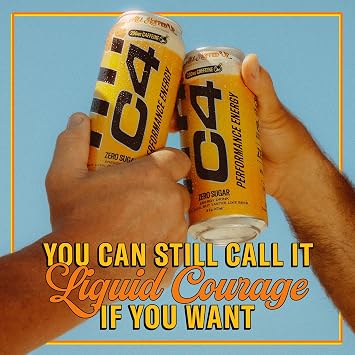 C4 Performance Energy Drink with Zero Sugar, All Hopped Up, 16oz 6pk