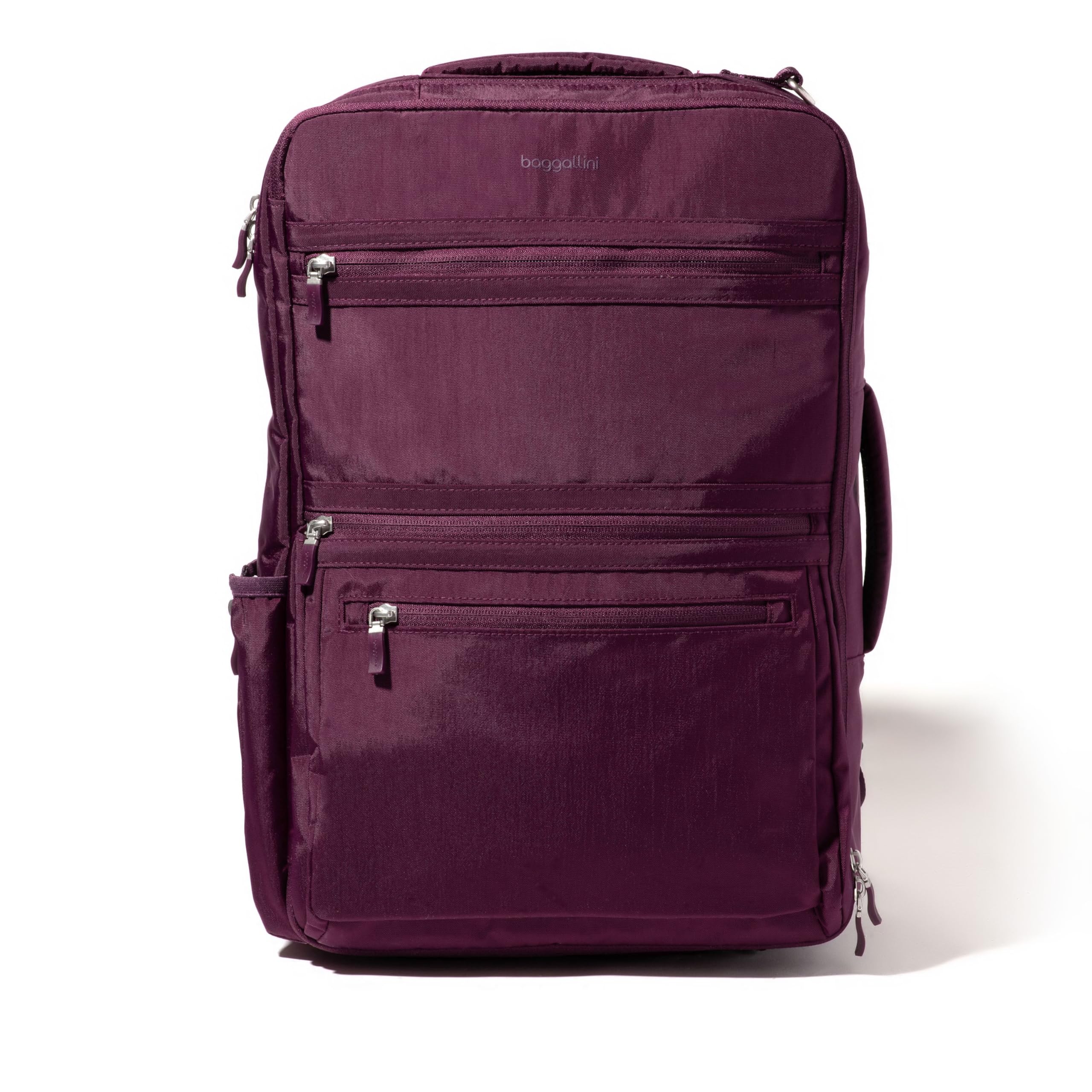 modern convertible travel backpack in black