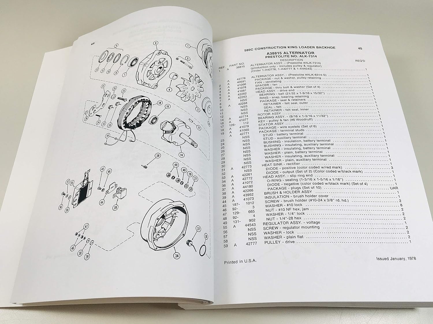 Parts Catalog Manual For Case 580C Loader Backhoe Philippines Ubuy
