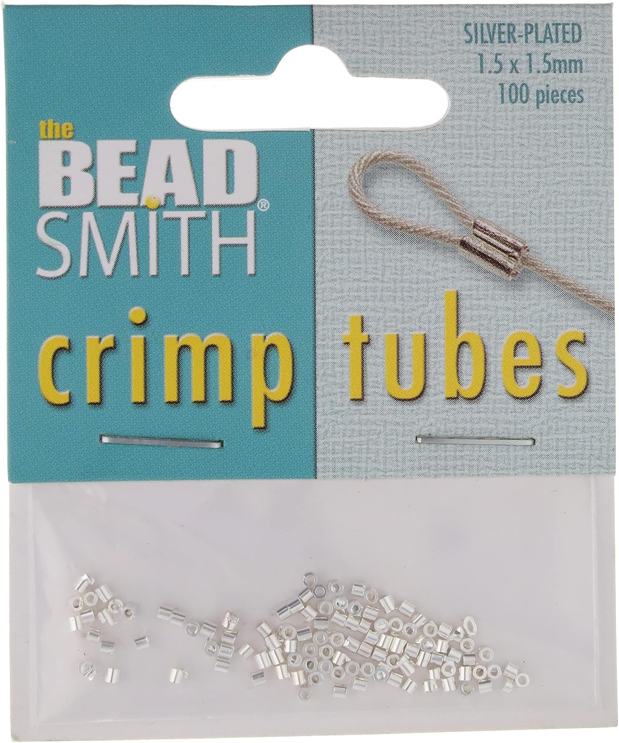 The Beadsmith Tube Crimp Beads, 1.5 x 1.5mm, 100 Pieces image 2