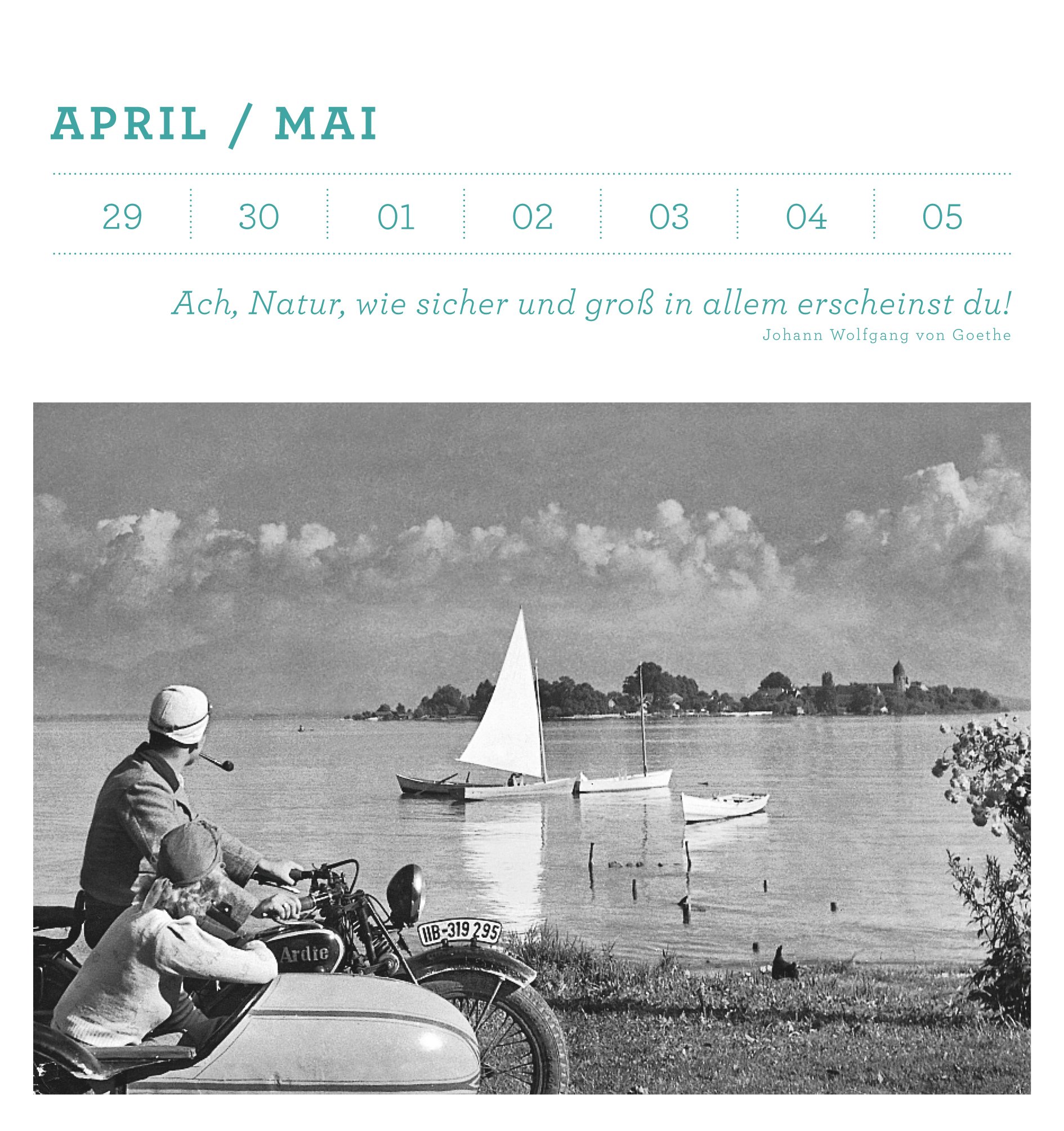 Eine Fotoreise durch das ganze Jahr: Immerwährender Tischkalender mit heraustrennbaren Postkarten
