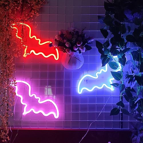 Miniatura 7 de JYWJ - Letrero de neón con luces LED, funciona con 3 pilas AA, para decoración de mesa, decoración de pared para dormitorio de niños, regalo de