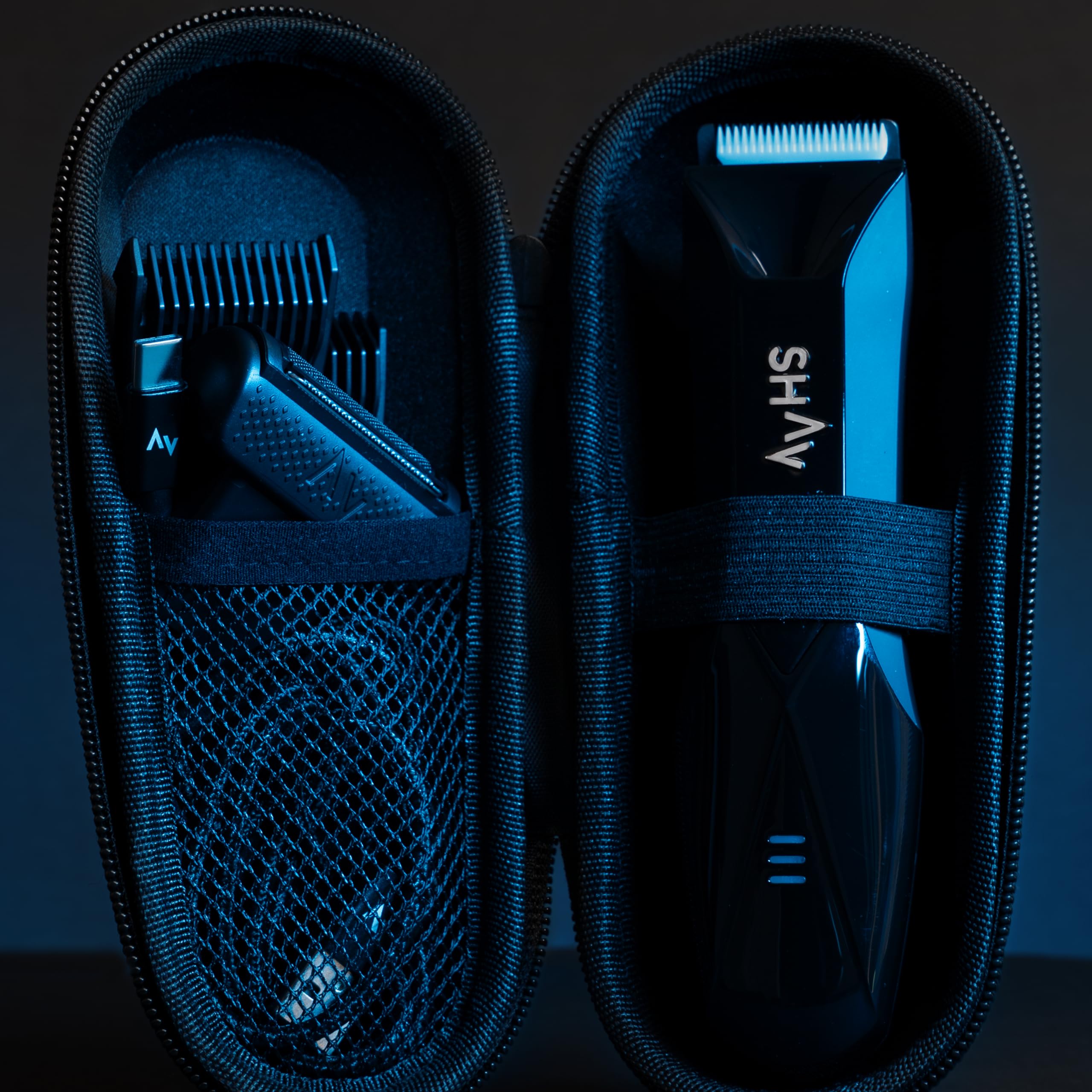 Shav™ - Etui podróżne na golarkę CutFree™, maszynka do włosów na mokro i na sucho z wymiennym ceramicznym modułem ostrza, bodygroomer do włosów intymnych i na ciele