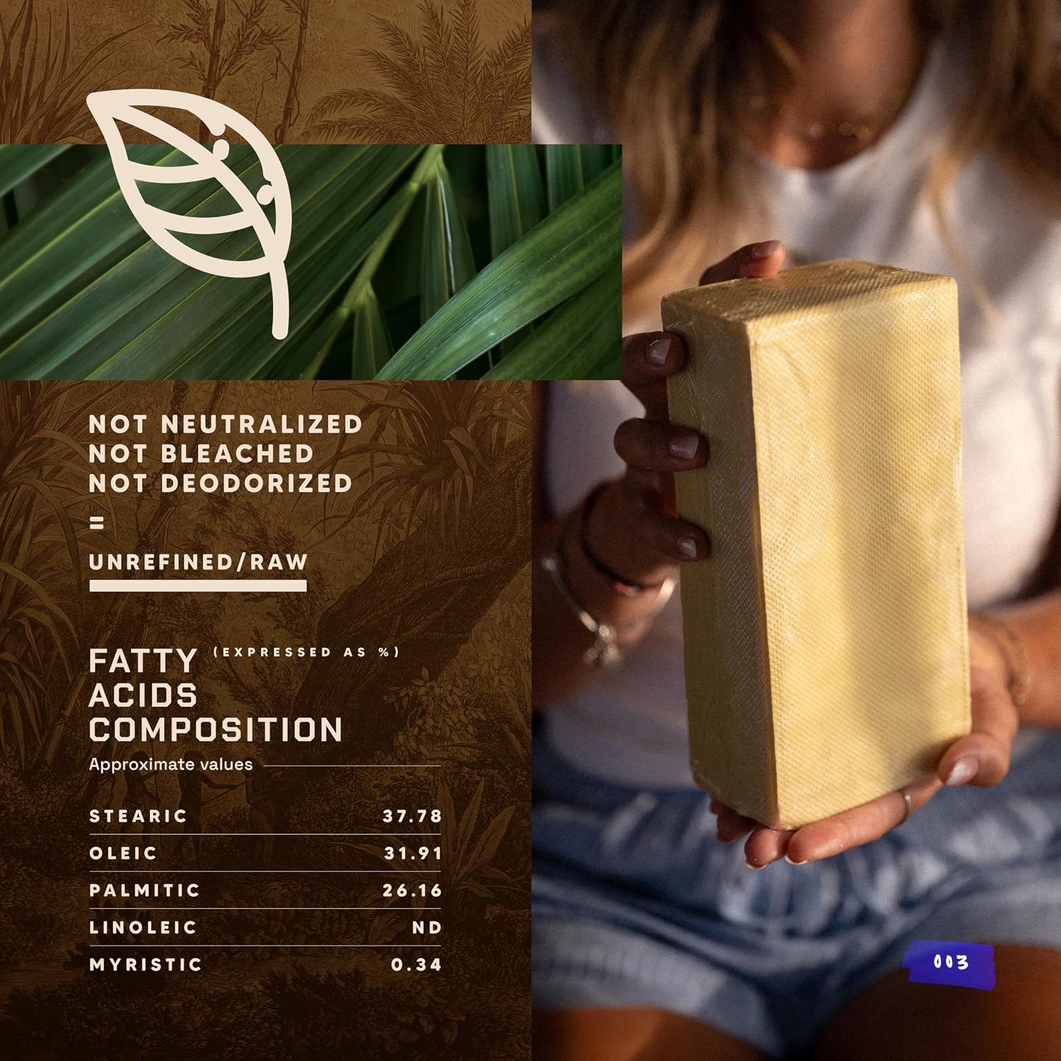Raw Cocoa Butter | Truly Unrefined Pure | Non-Deodorized & Unbleached | Natural Aroma of Cacao | Rural Coop From Kerala, India | Bulk DIY Body Butter | Thickener for Skin, Body & Hair | 35 Oz